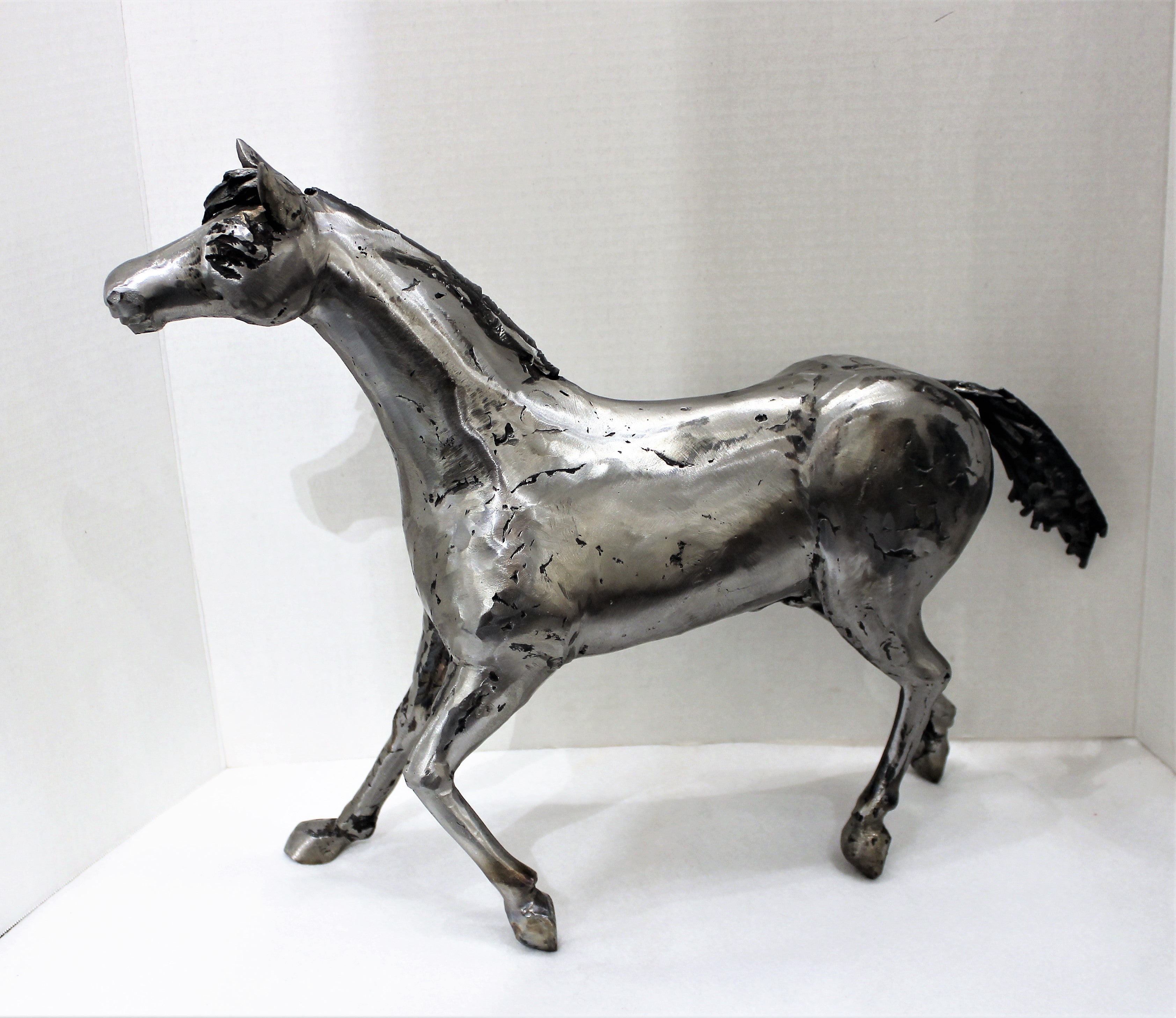Joe Lester Steel Horse Sculpture