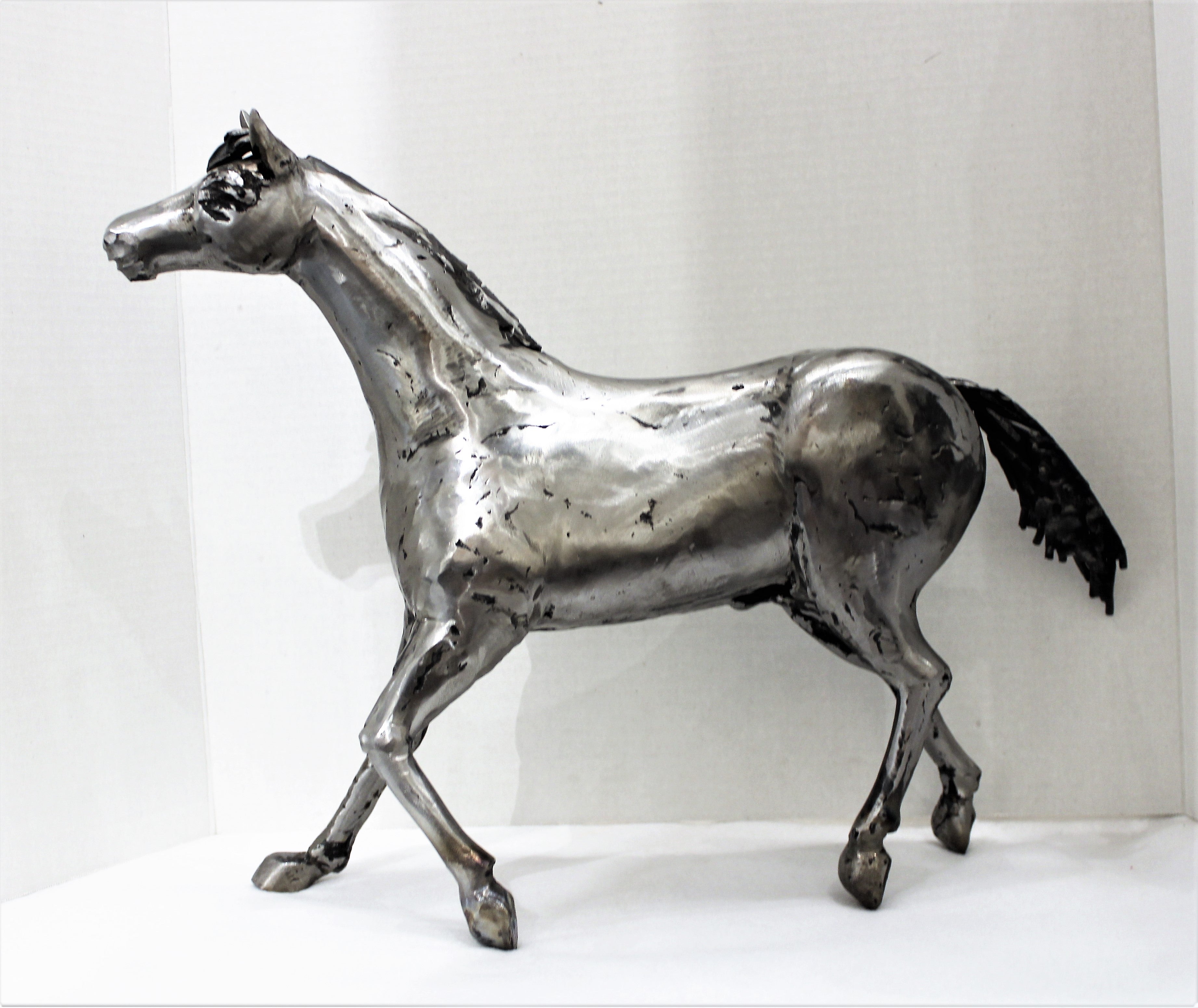 Joe Lester Steel Horse Sculpture