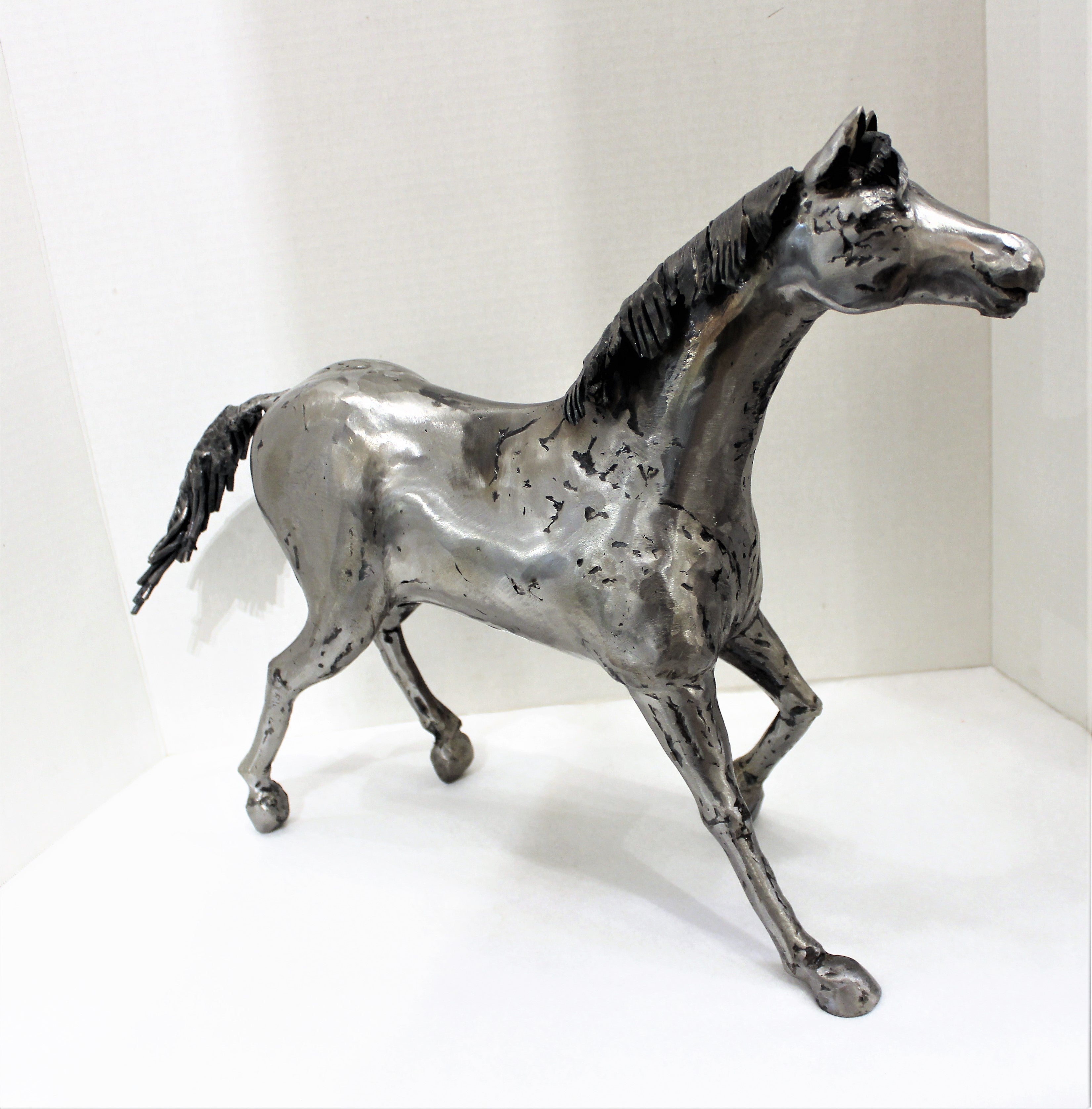 Joe Lester Steel Horse Sculpture
