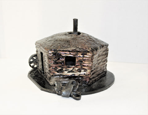 Joe Lester Steel Hogan Sculpture