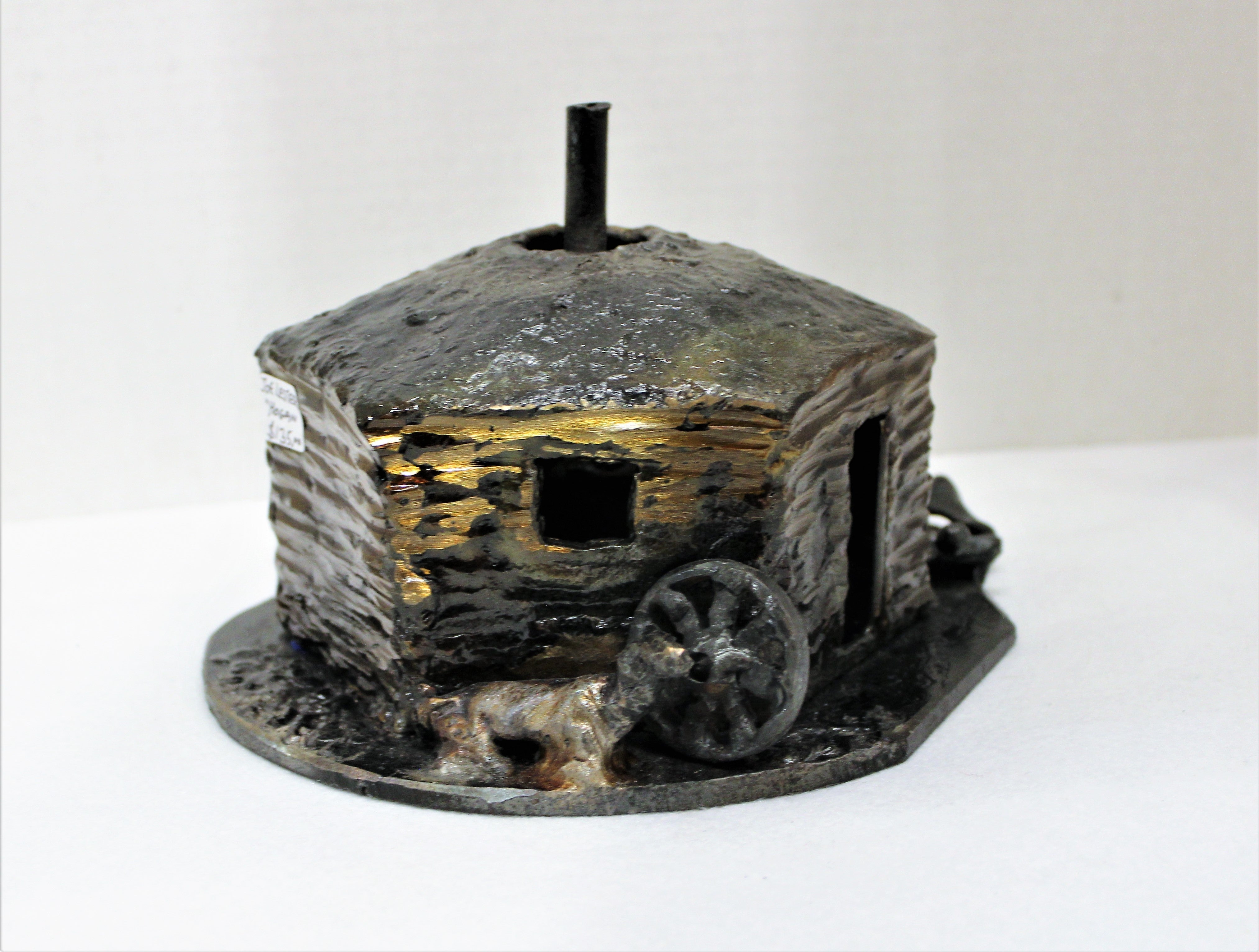Joe Lester Steel Hogan Sculpture