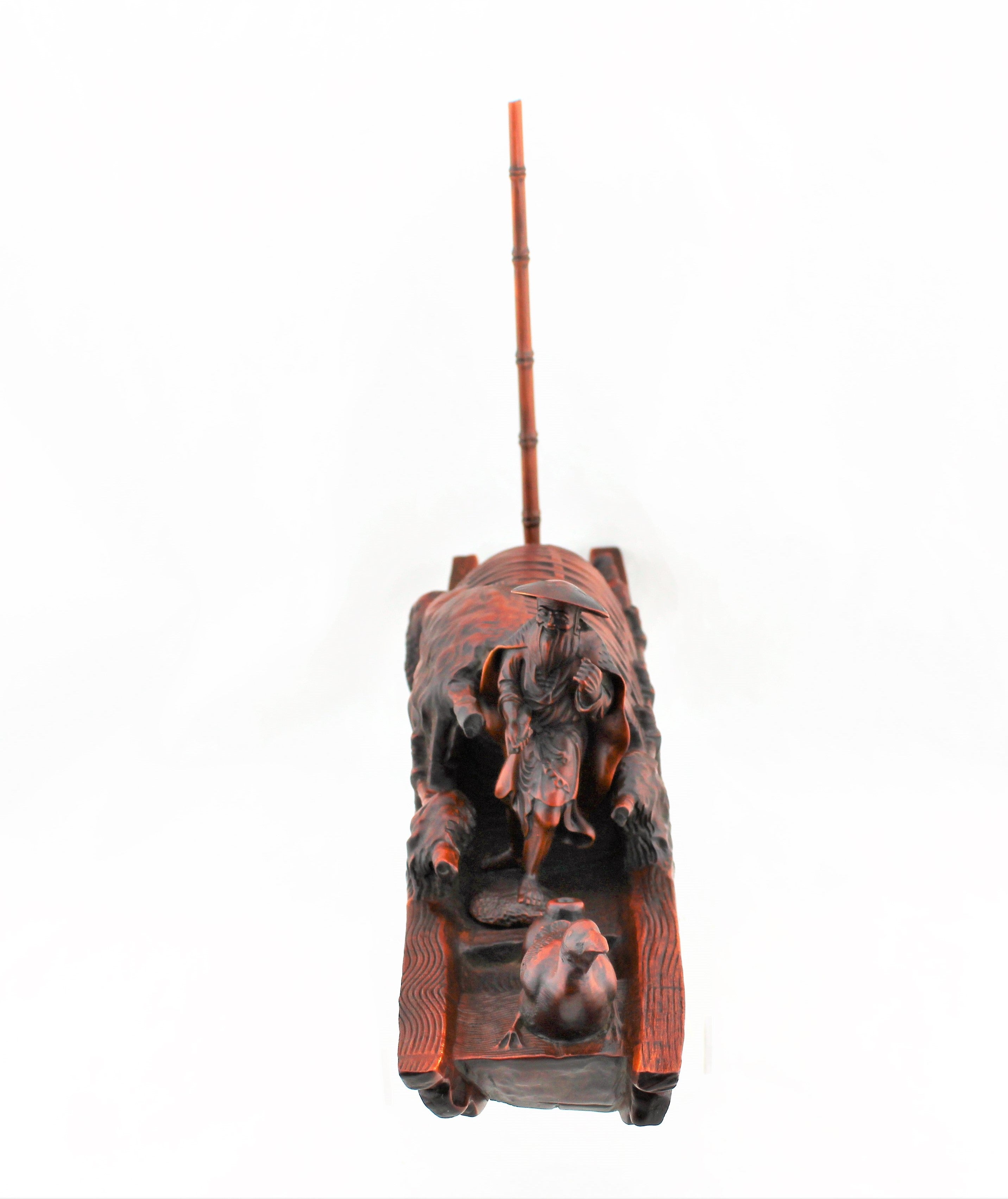 Boxwood Fisherman in a Boat