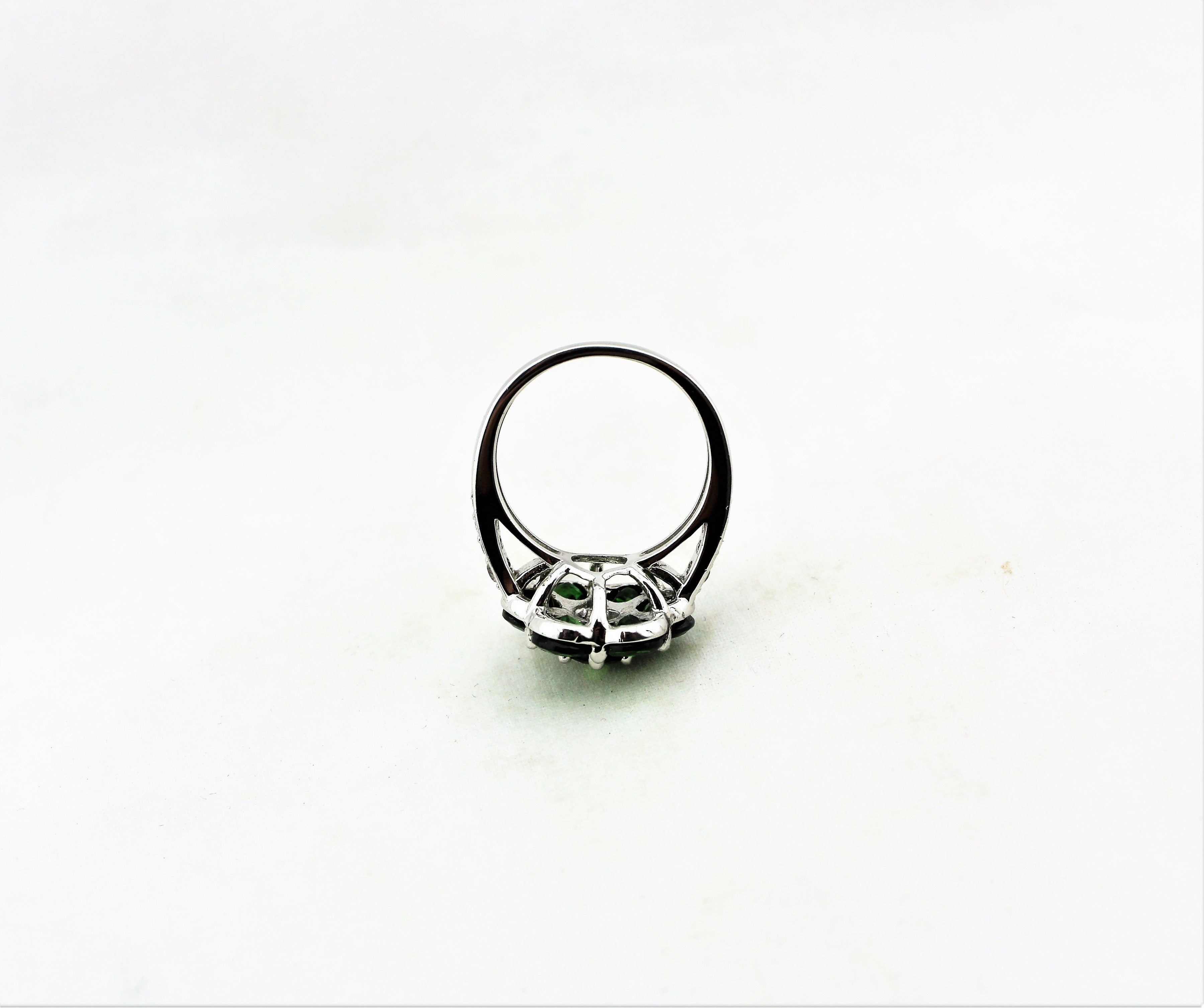Sterling Silver Green Diopside Ring