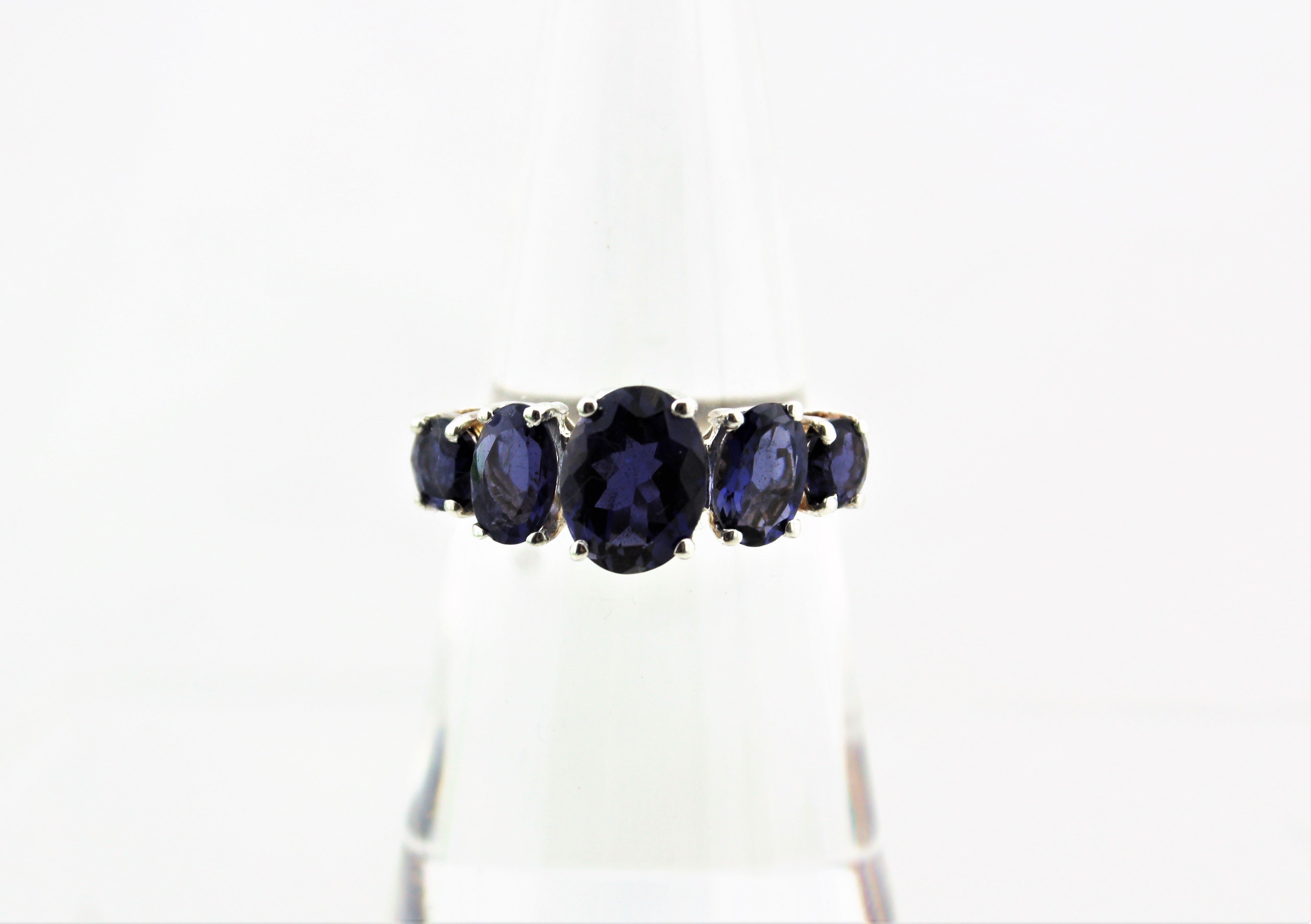 Sterling Silver Oval Cut Tanzanite Ring