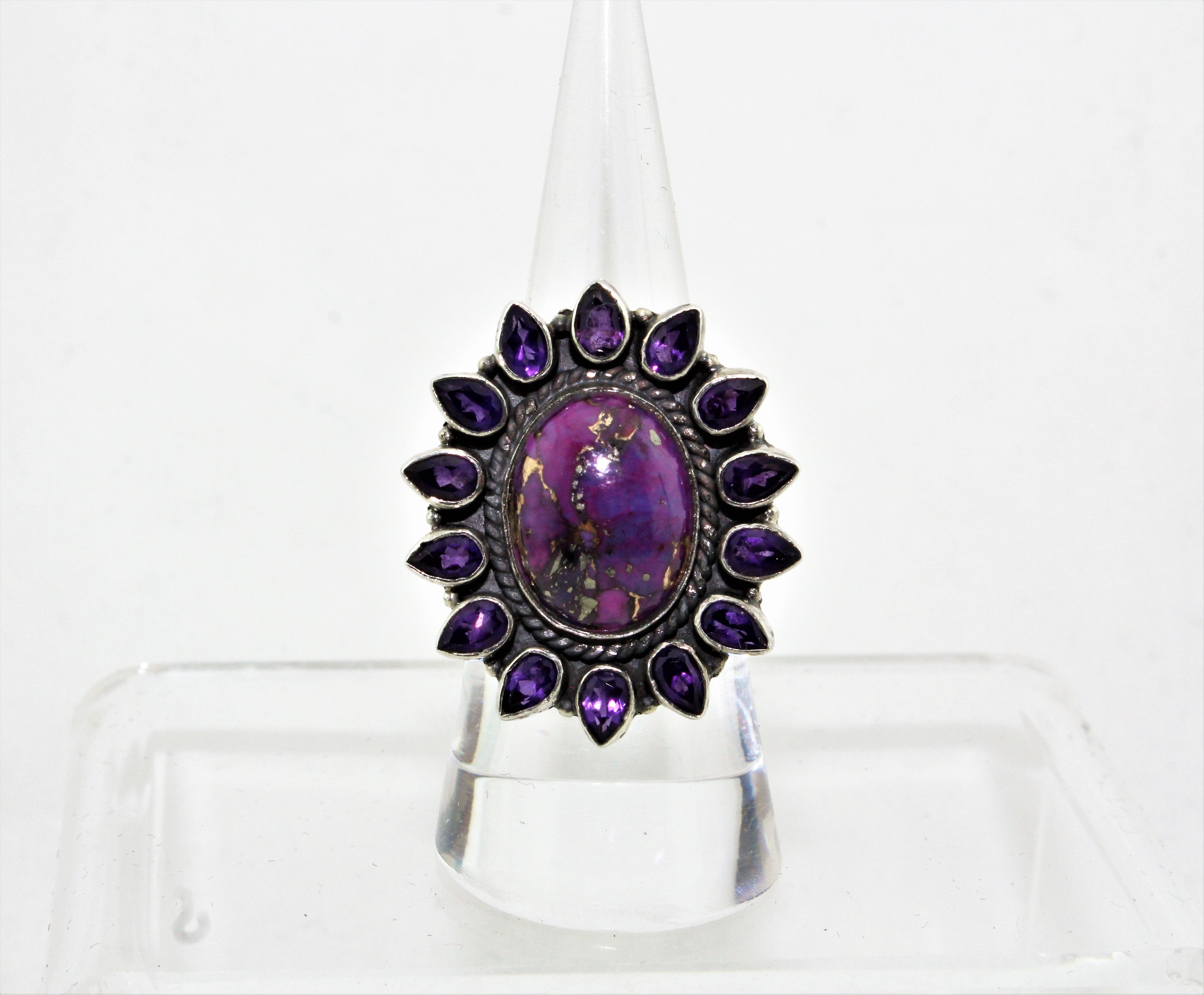Sterling Silver Purple Jasper Ring