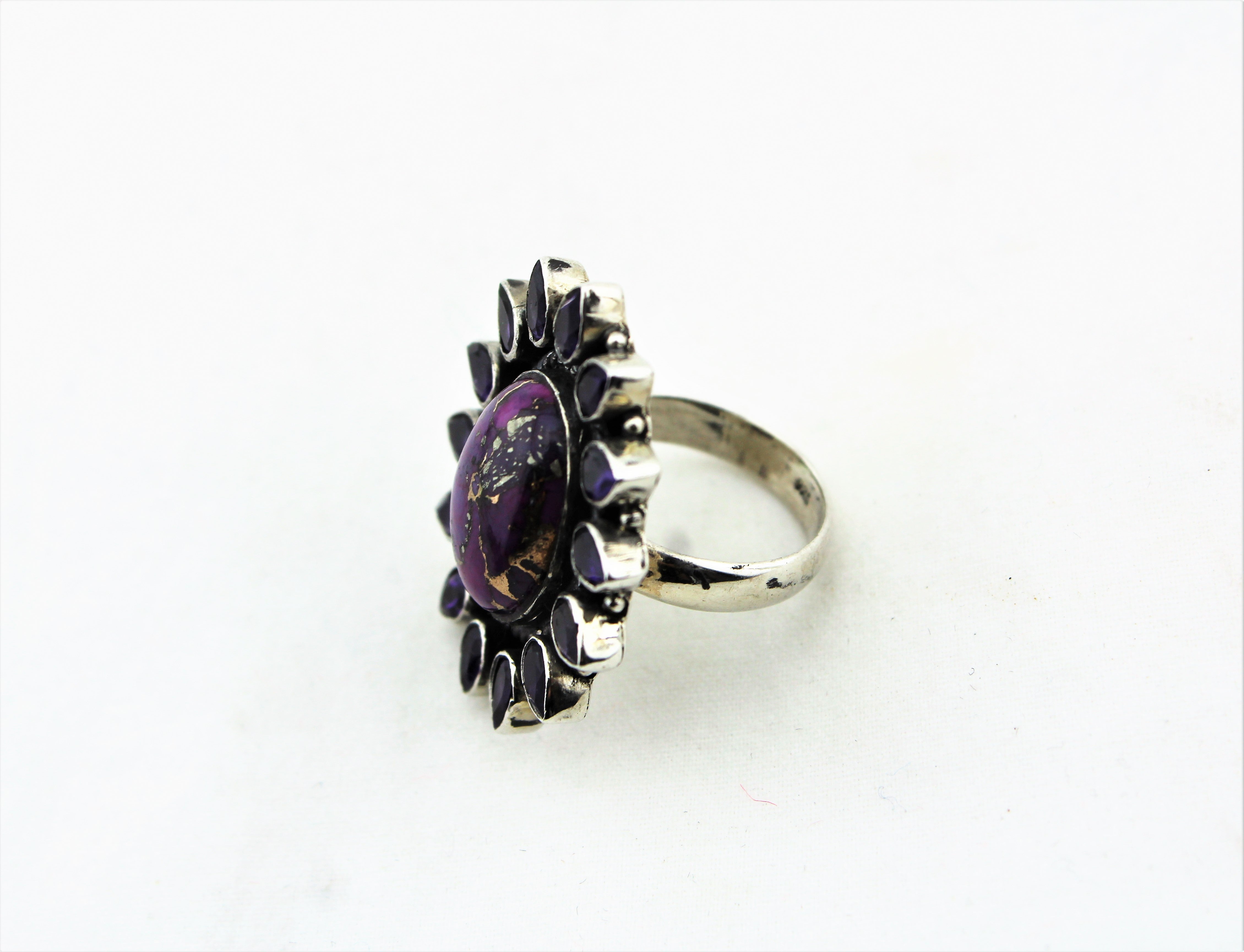 Sterling Silver Purple Jasper Ring