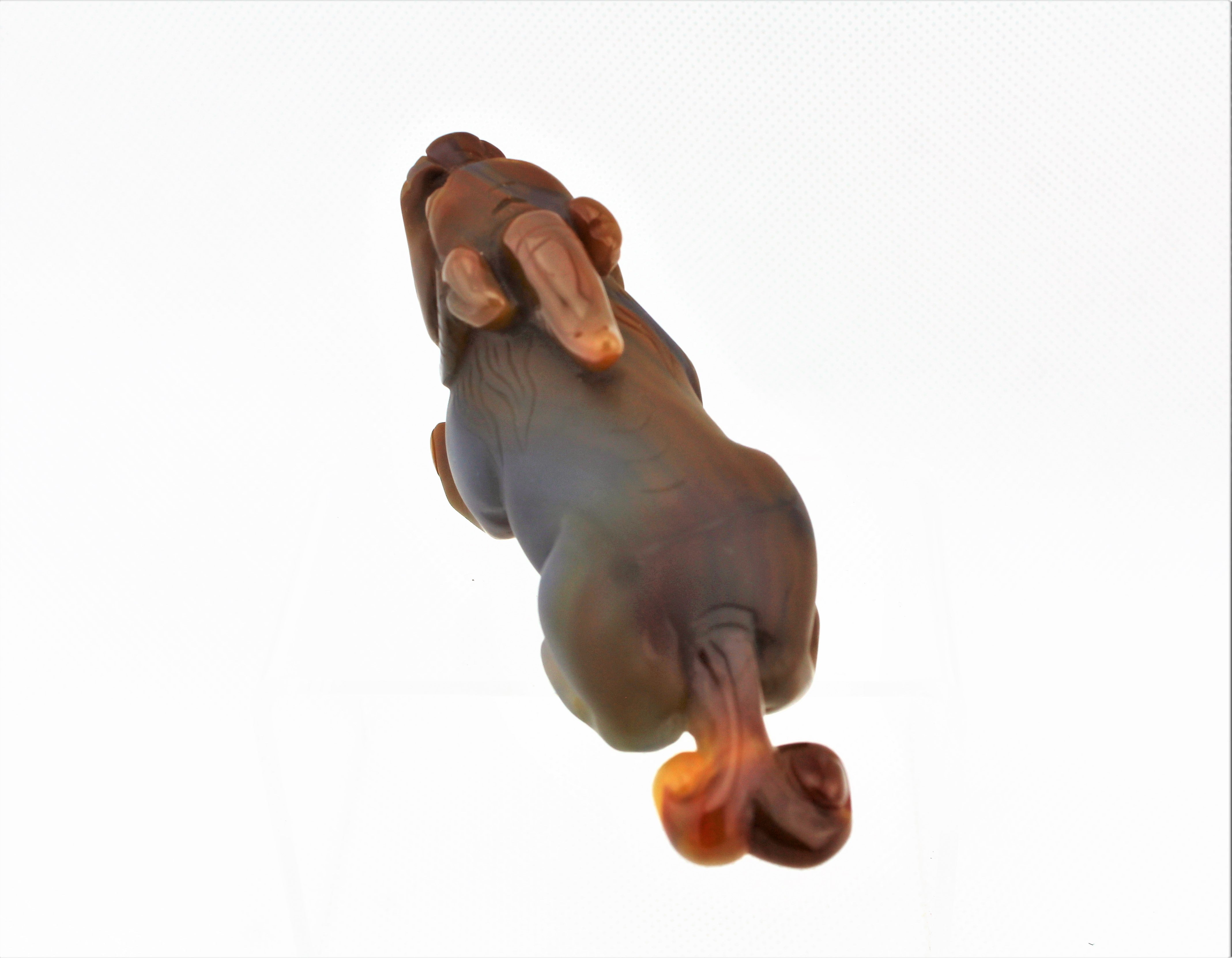 Lucky Unicorn Agate Pendant