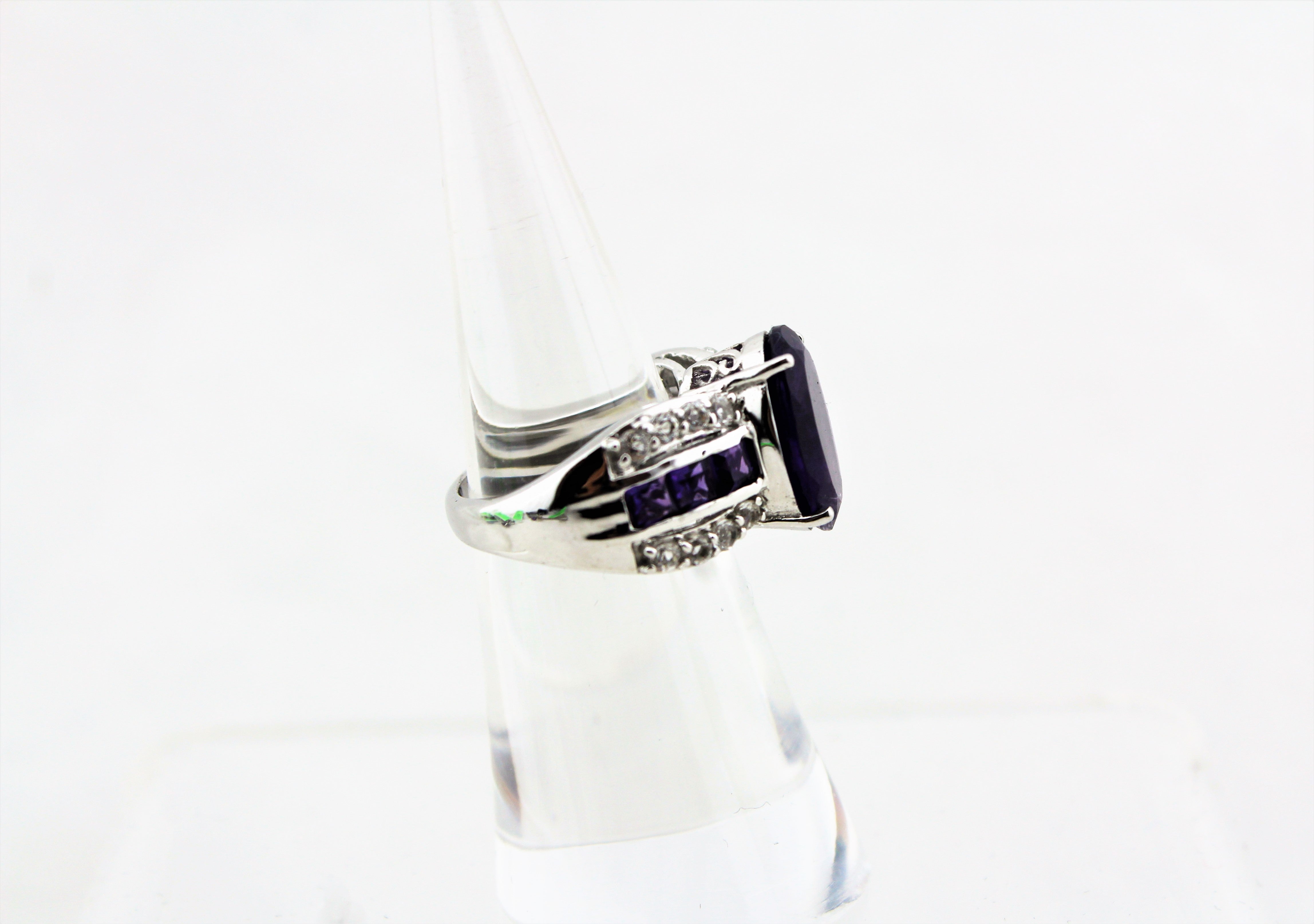 Sterling Silver Amethyst Cocktail Ring