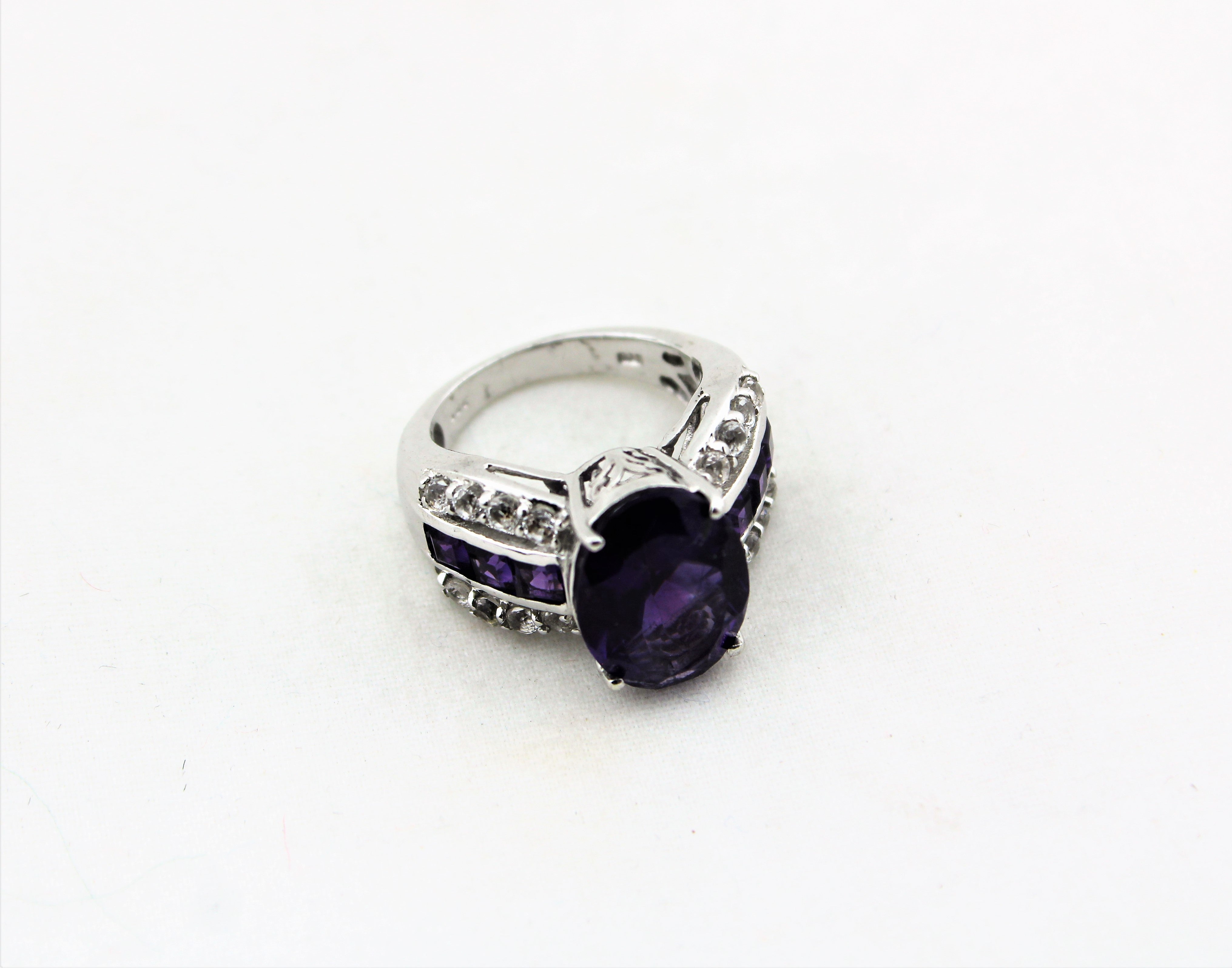 Sterling Silver Amethyst Cocktail Ring