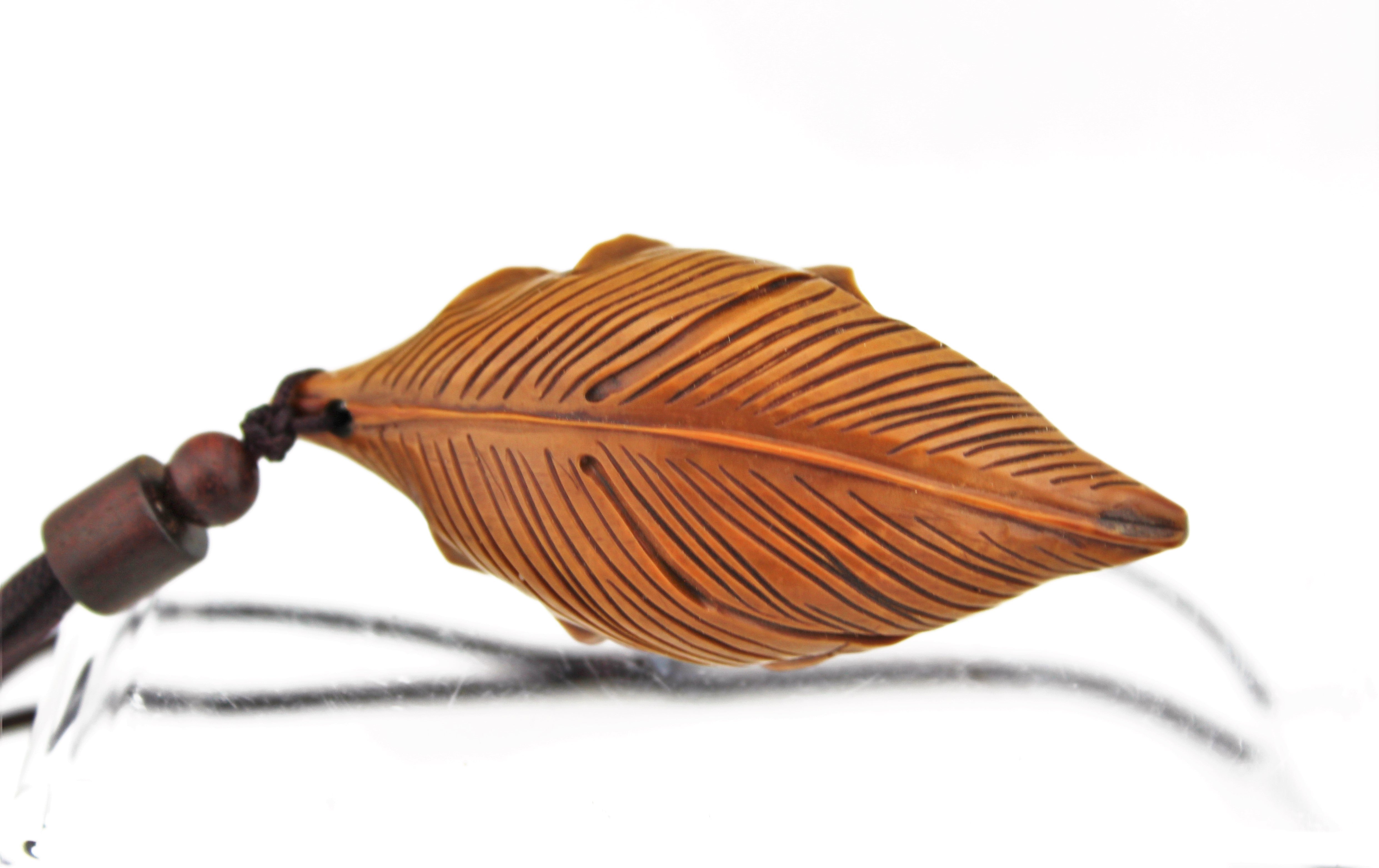 Carved Cicada Pendant