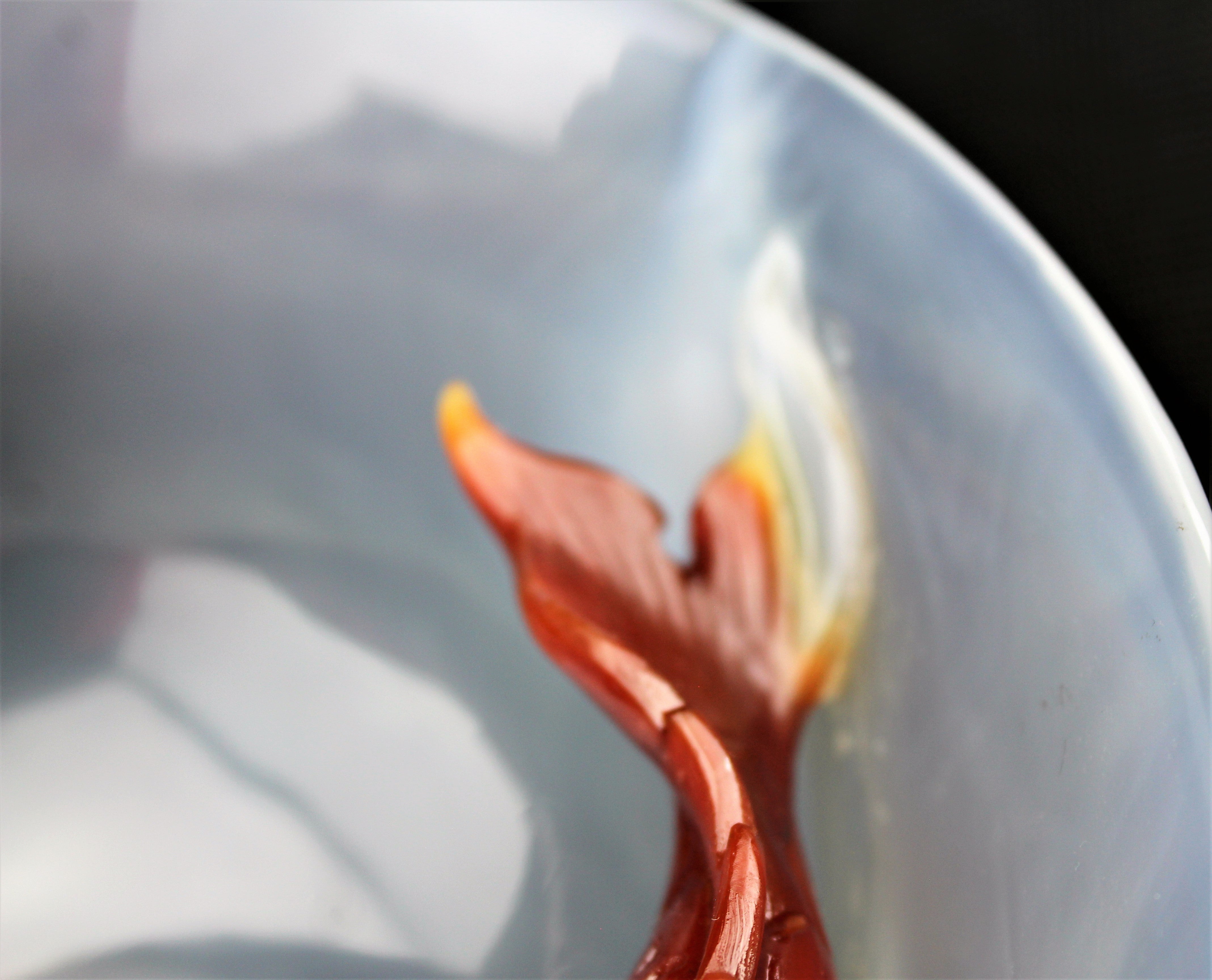 Carved Agate Double Fish Bowl