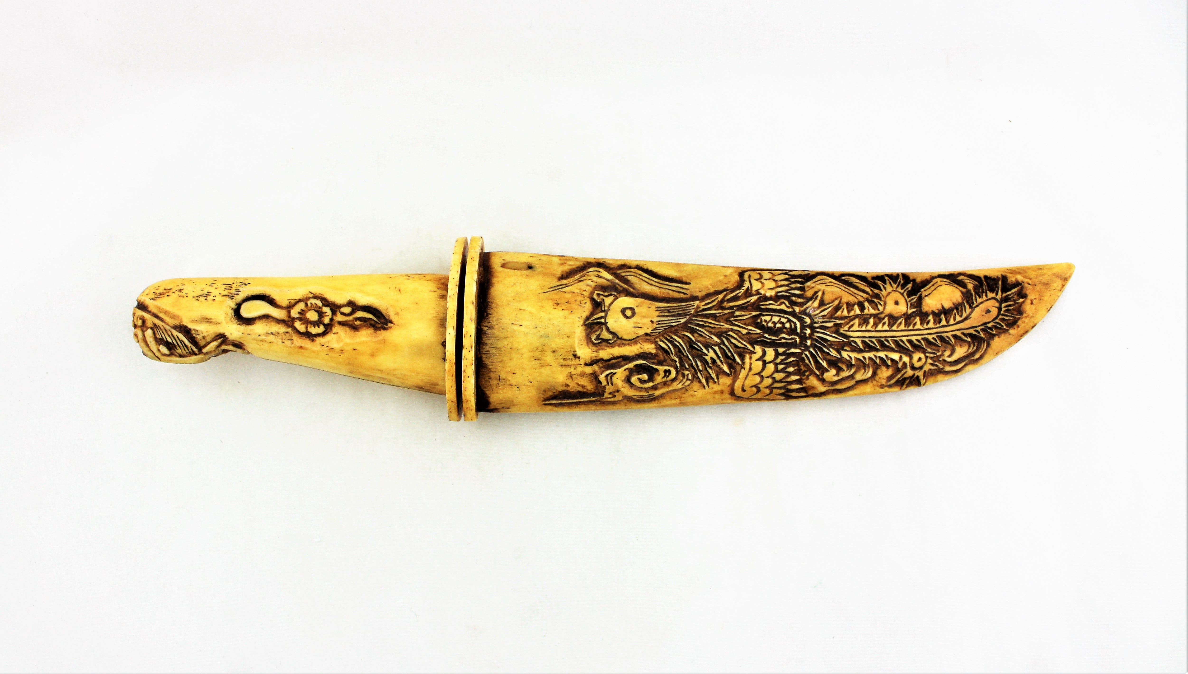 Hand Carved Bone Dagger