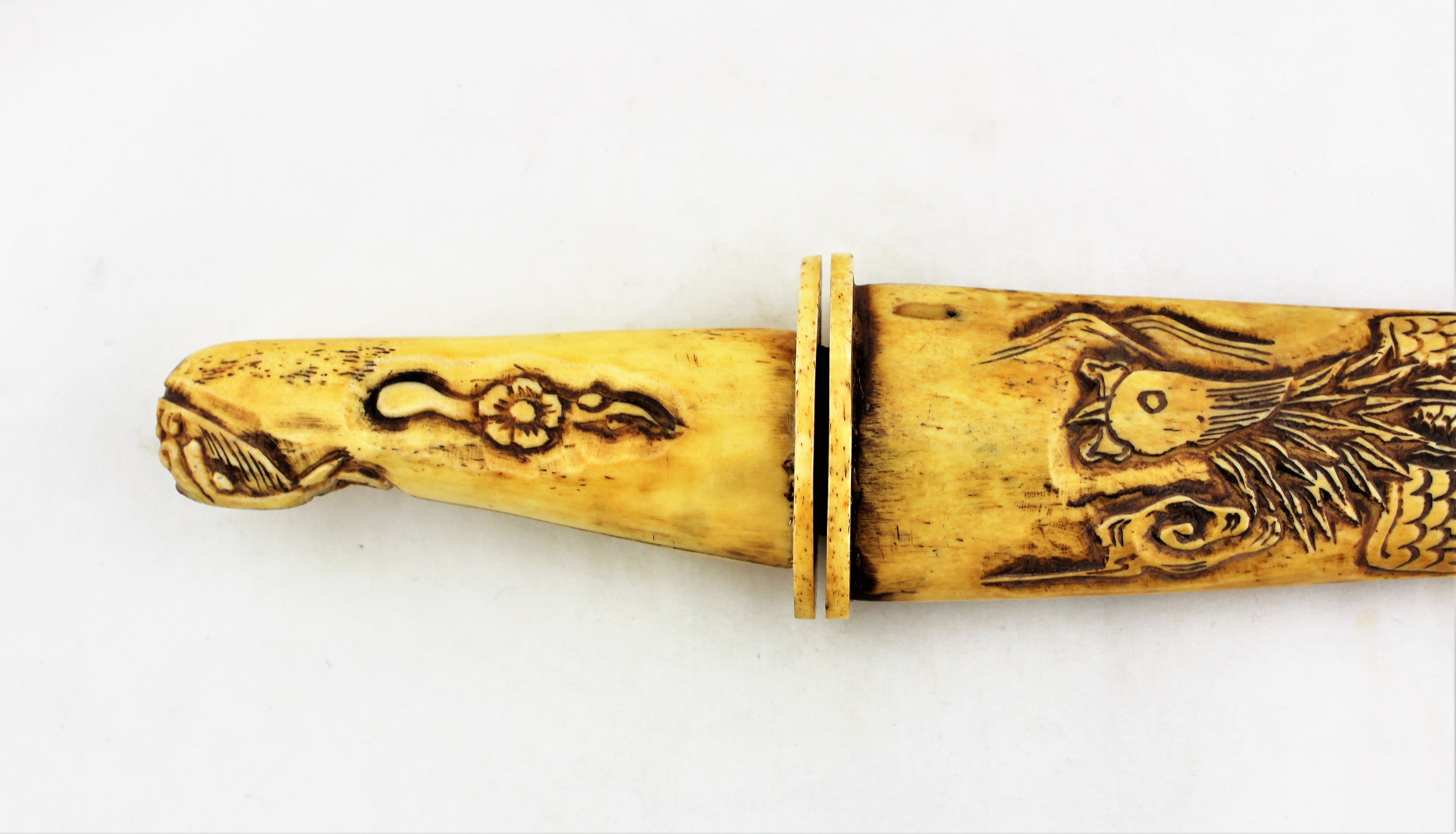 Hand Carved Bone Dagger