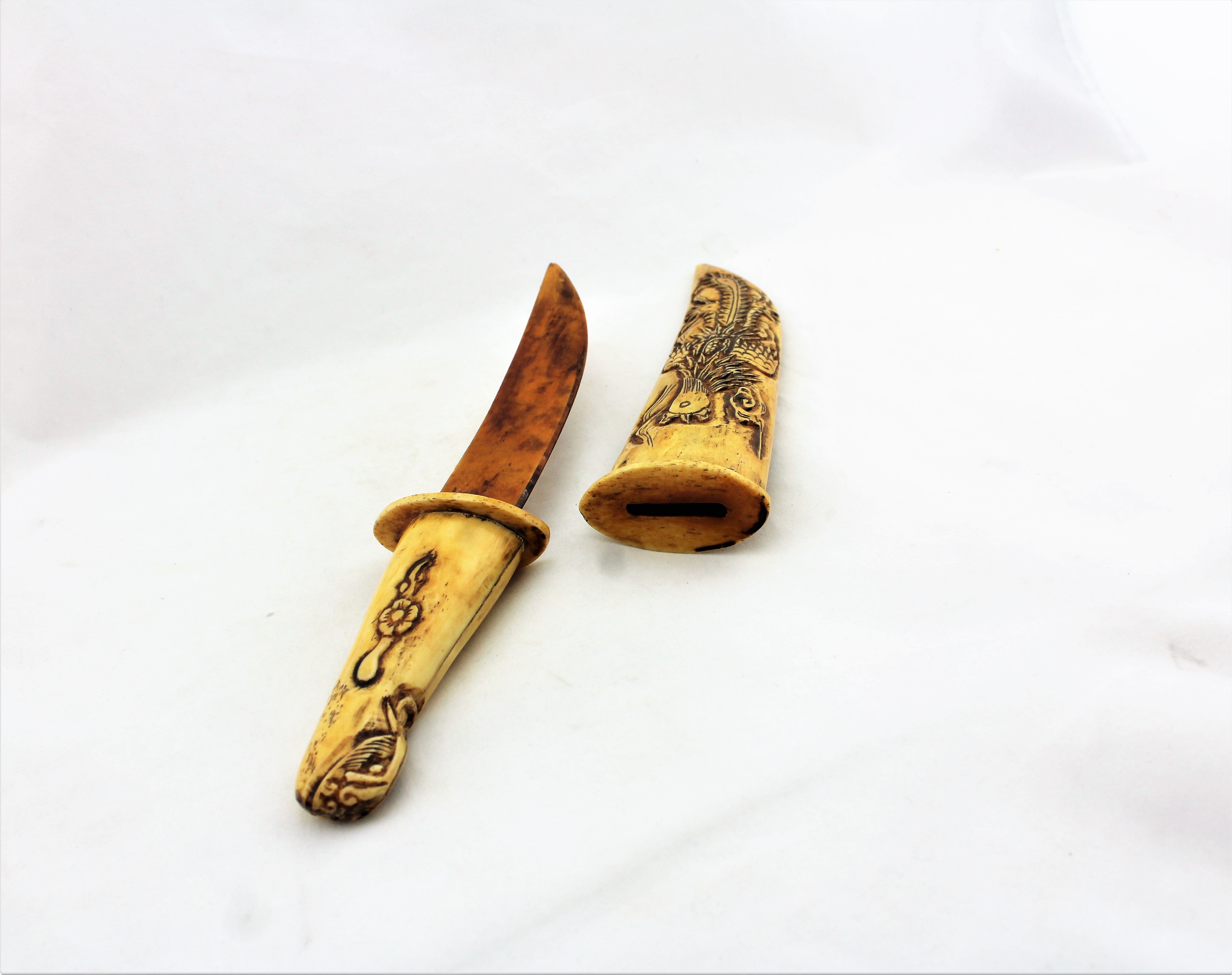 Hand Carved Bone Dagger