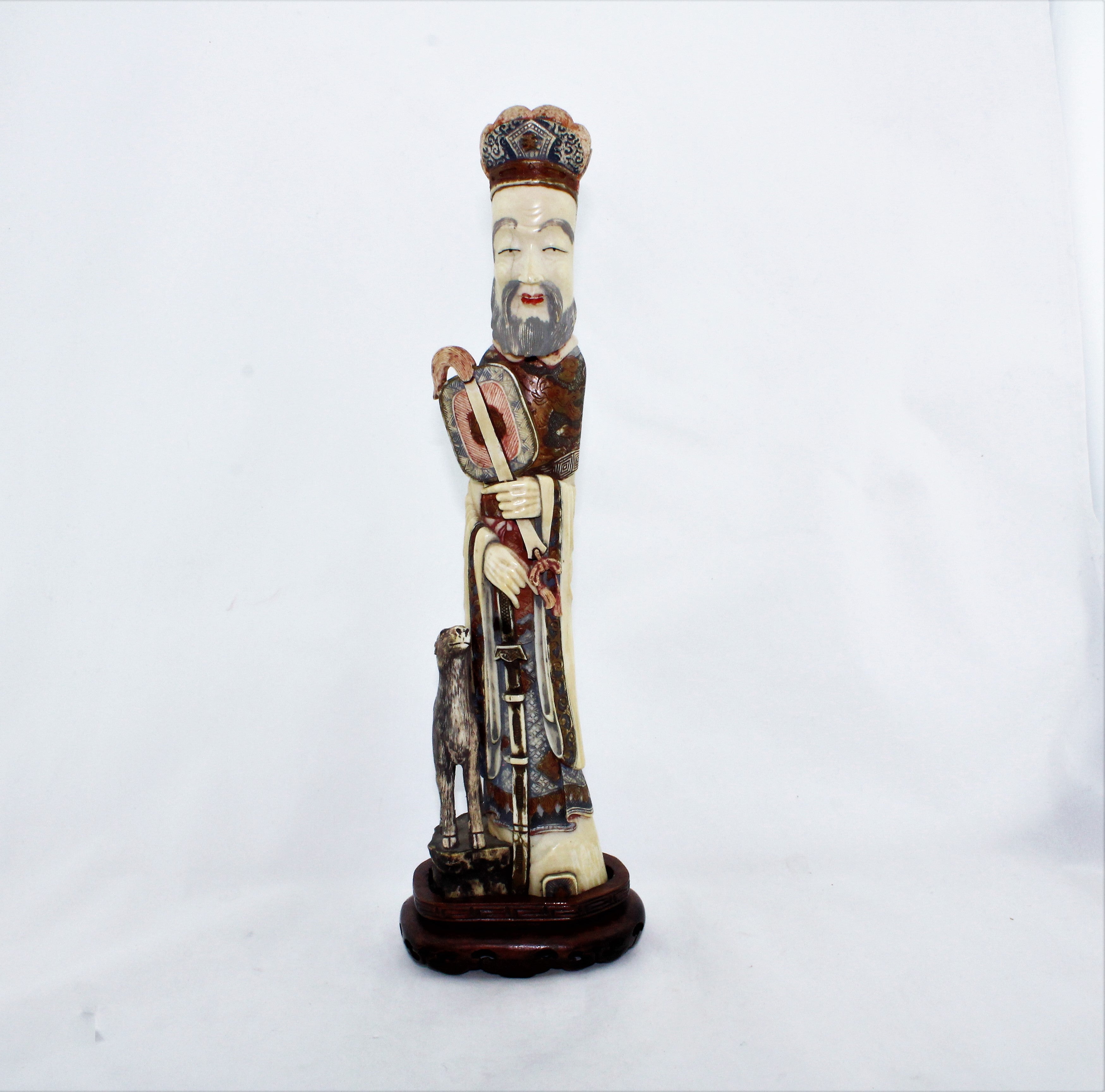 Antique Carved Chinese Scholar Figure