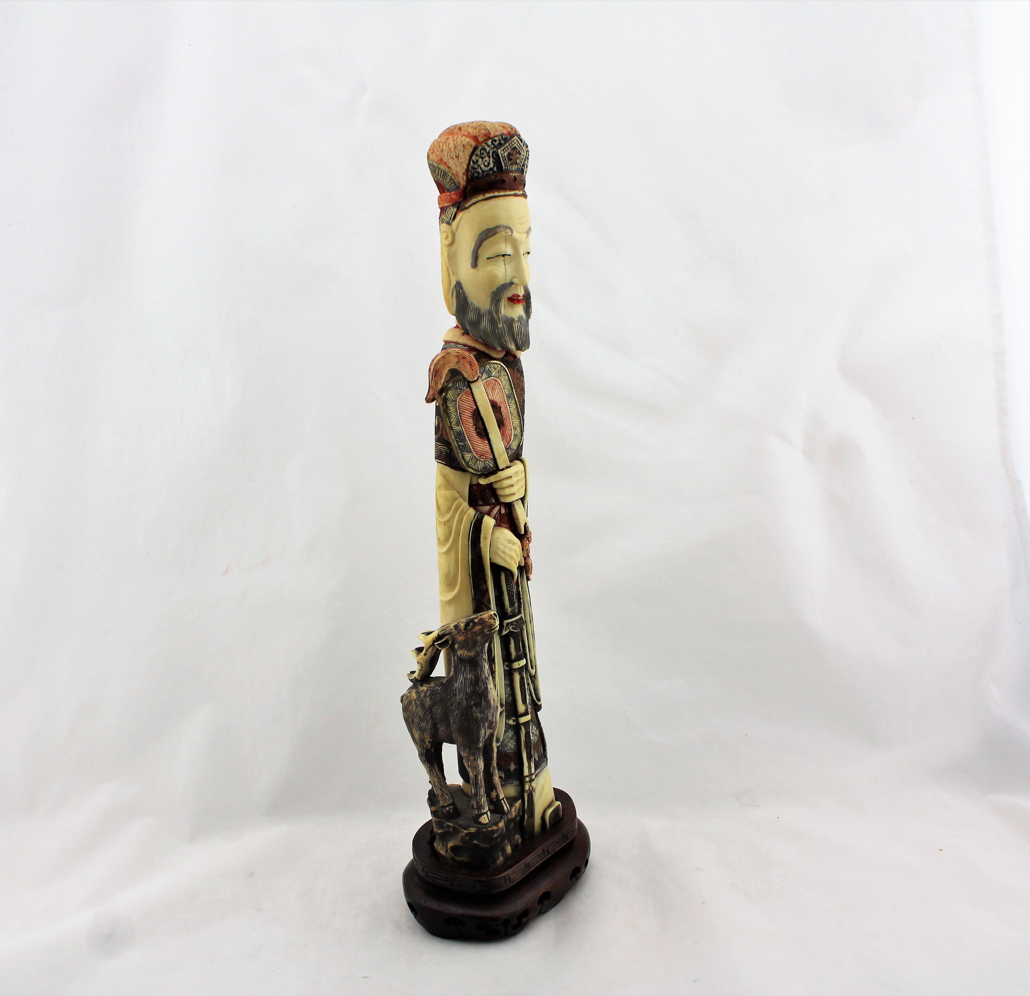 Antique Carved Chinese Scholar Figure