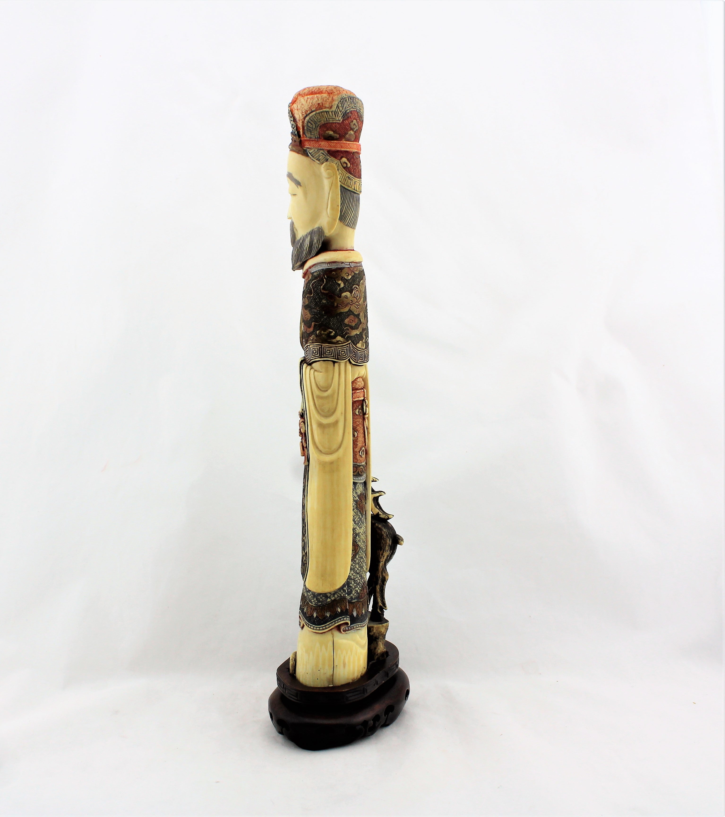 Antique Carved Chinese Scholar Figure