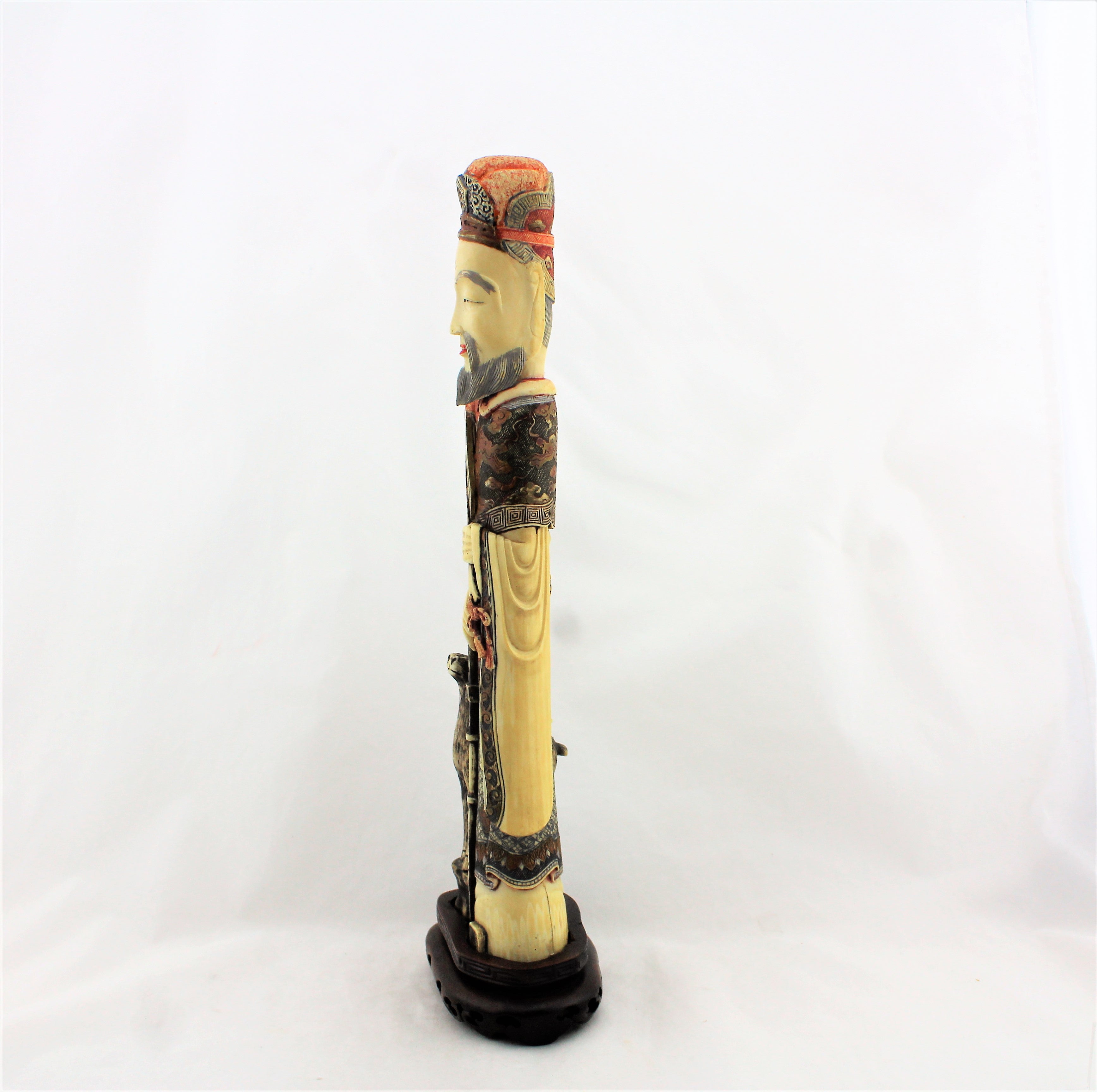 Antique Carved Chinese Scholar Figure