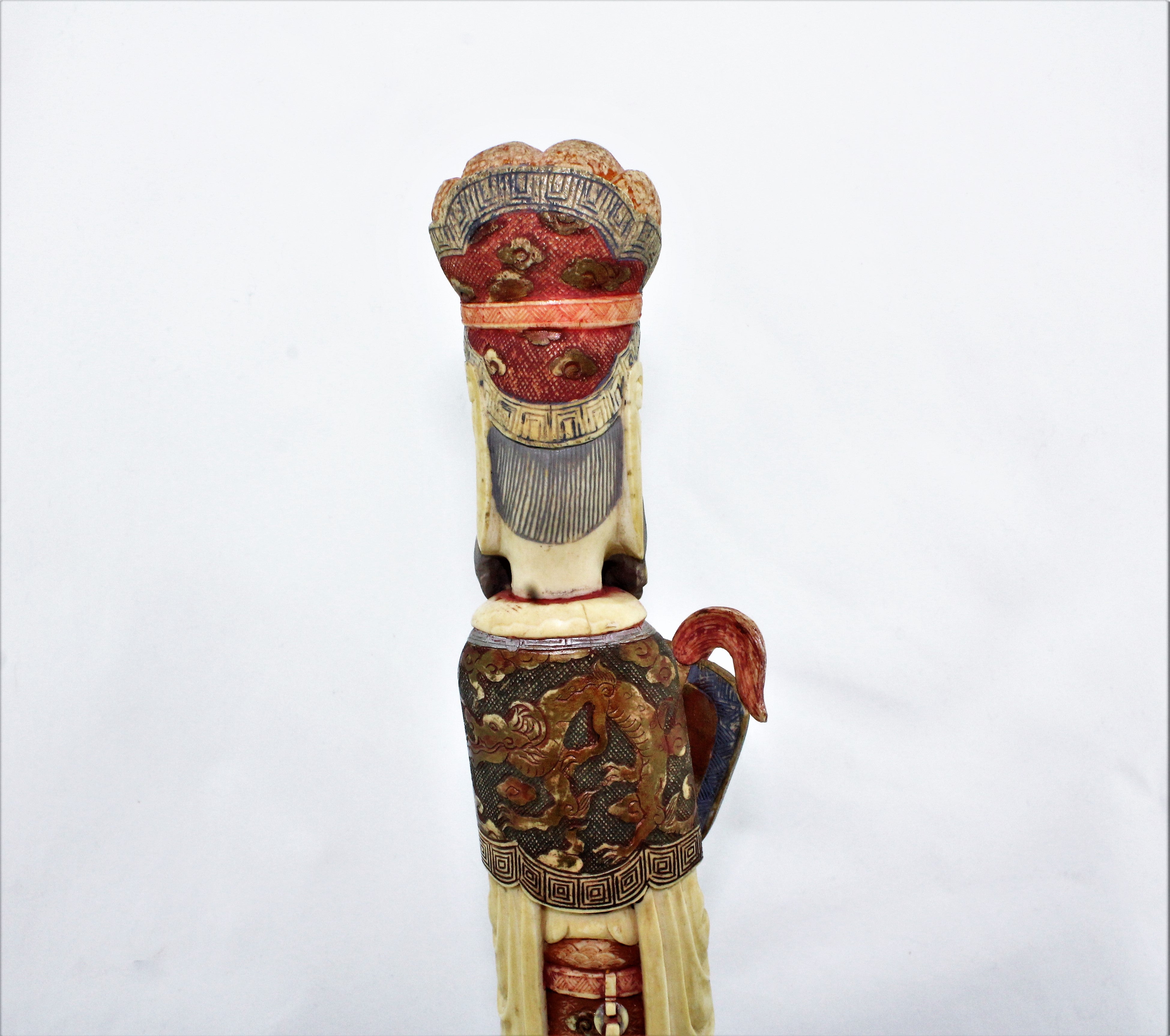 Antique Carved Chinese Scholar Figure
