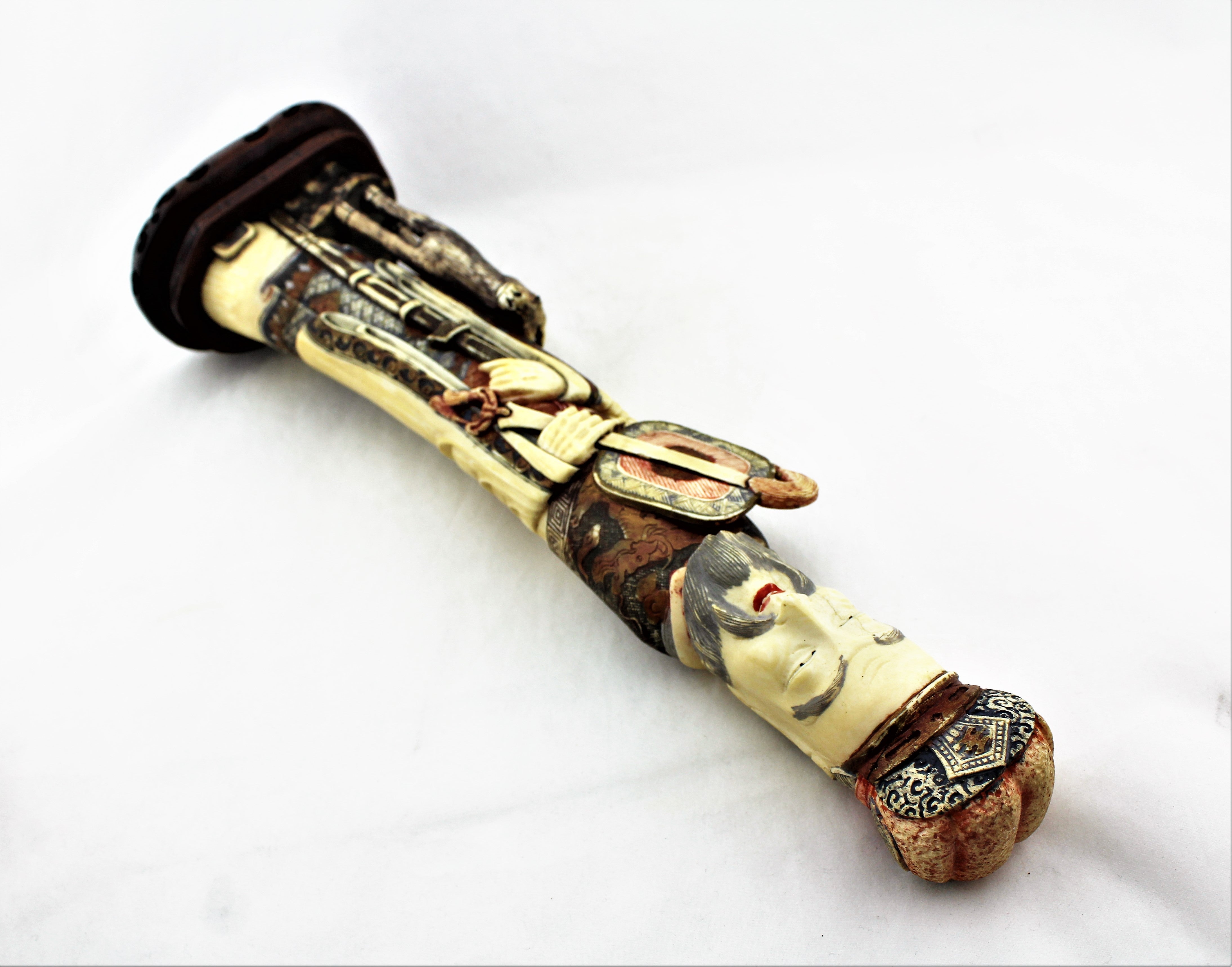 Antique Carved Chinese Scholar Figure