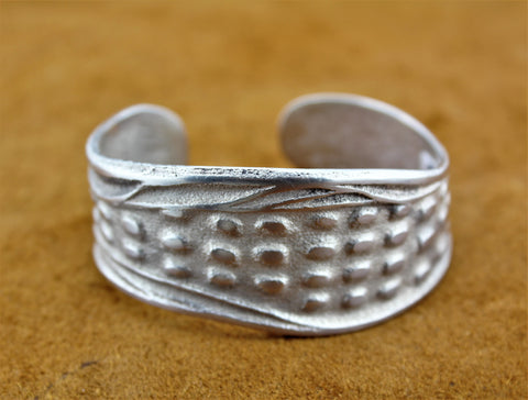 Tufa Cast Sterling Silver Bracelet