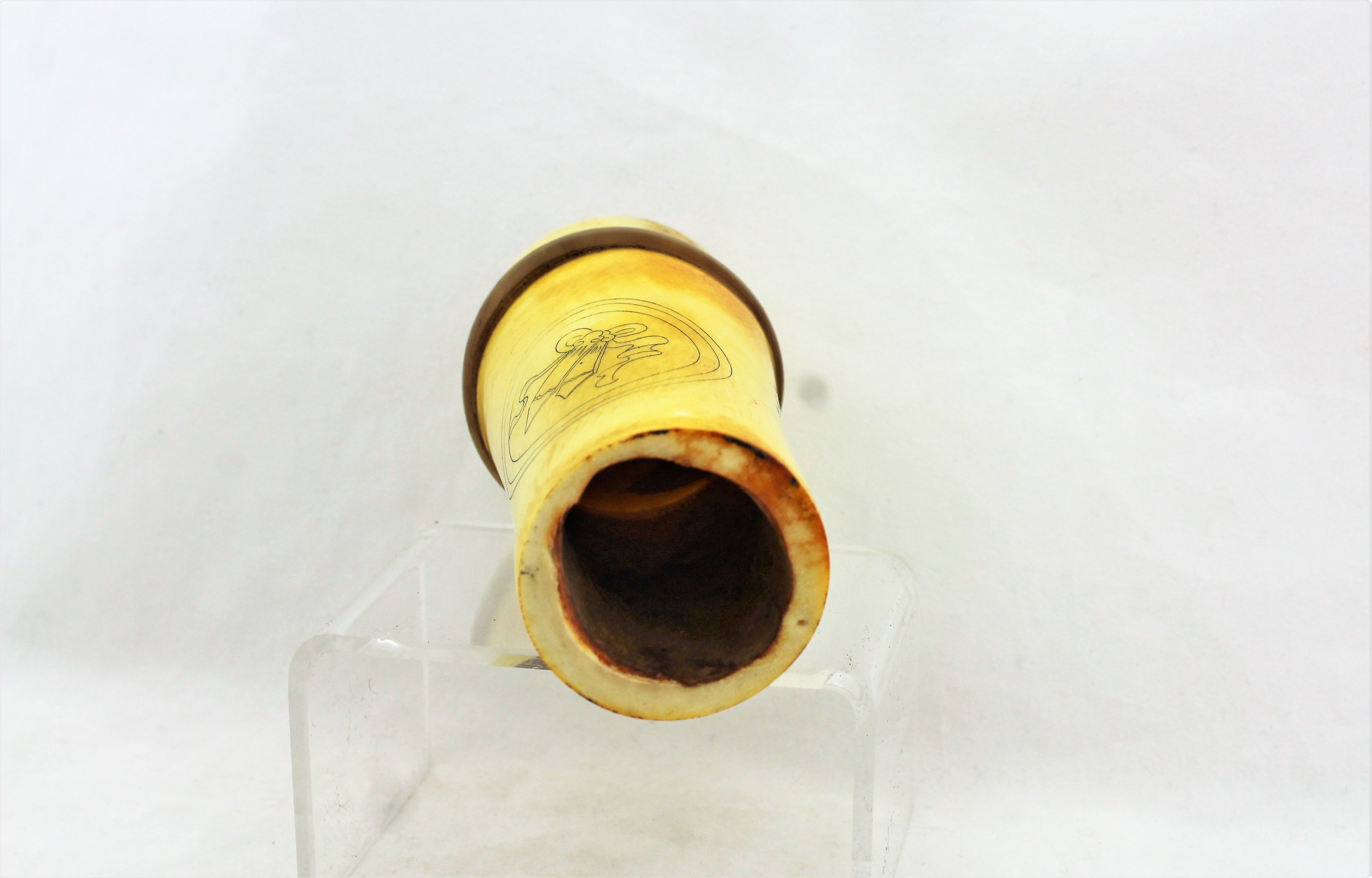 Carved Bone Canister