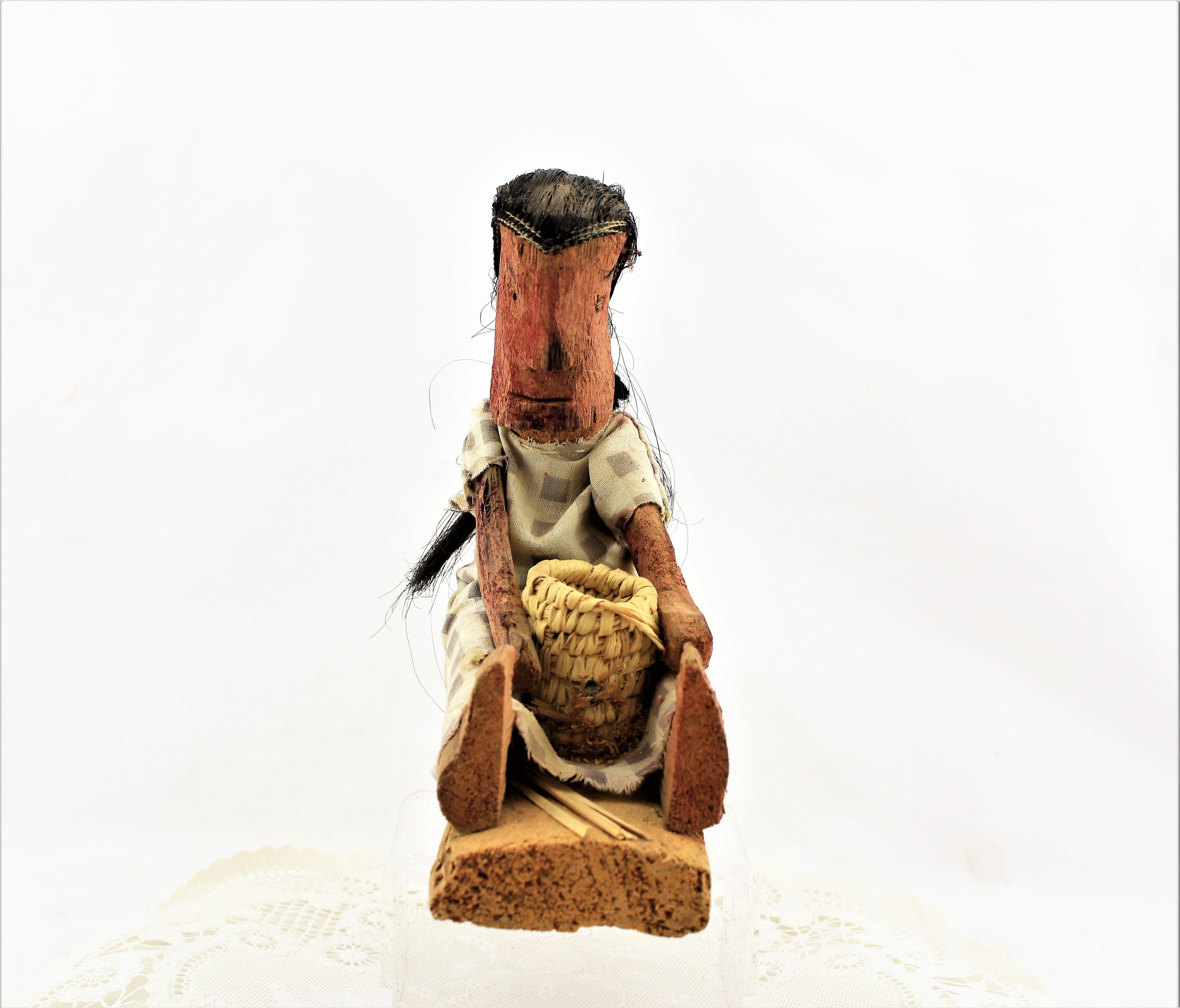 Chepa Franco Folk Art Doll with Basket