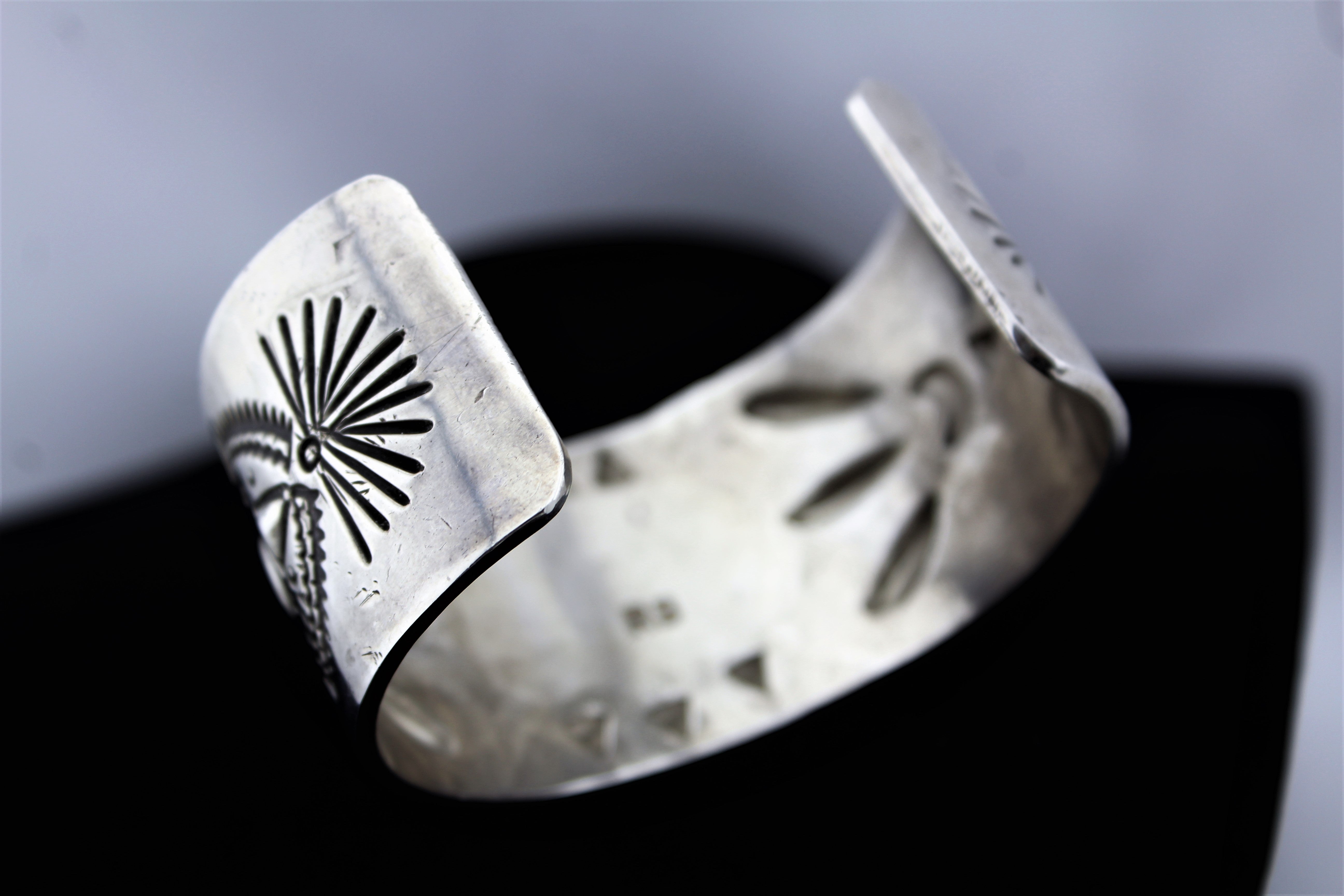 Richard Begay Sterling Silver Turquoise Bracelet