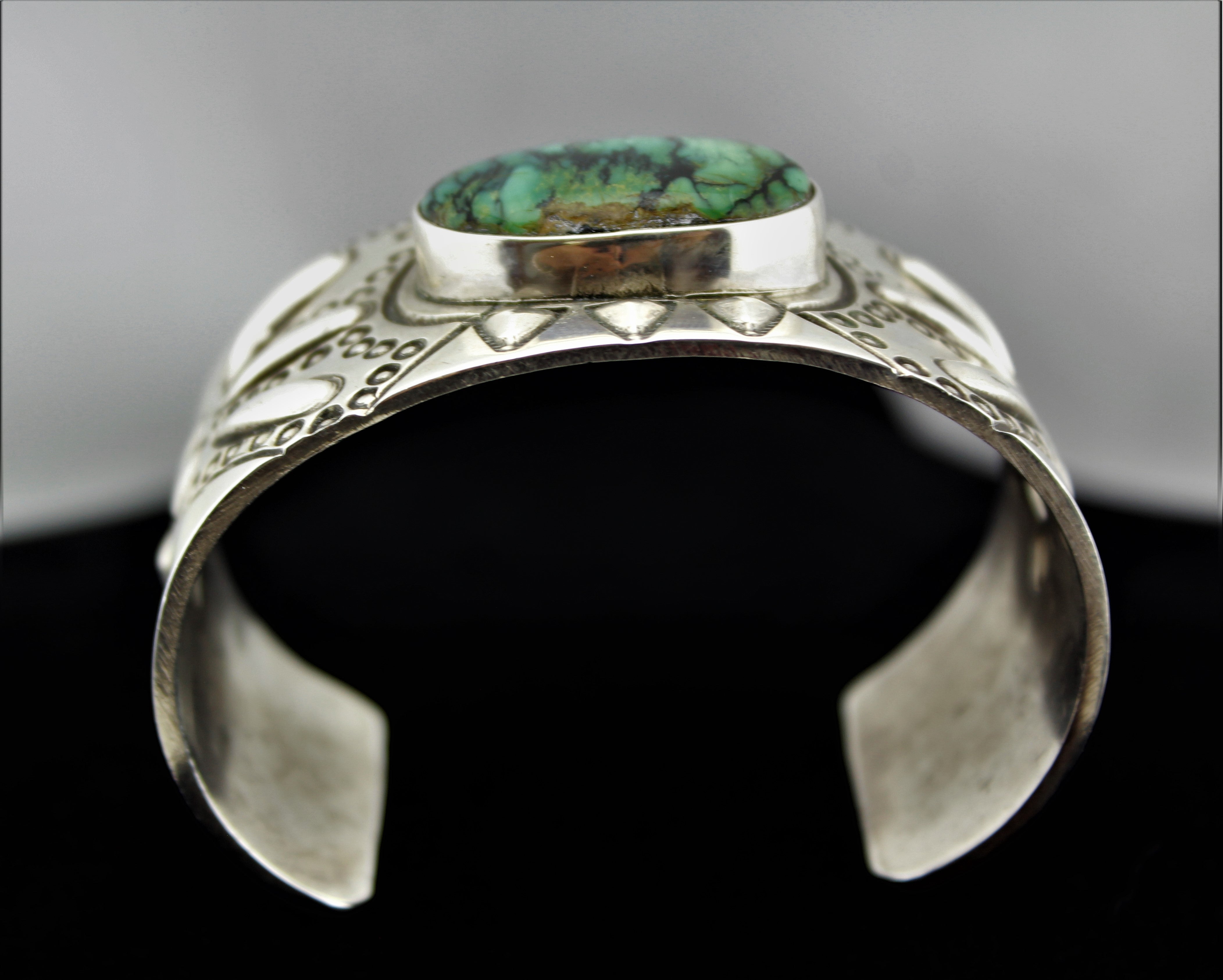 Richard Begay Sterling Silver Turquoise Bracelet