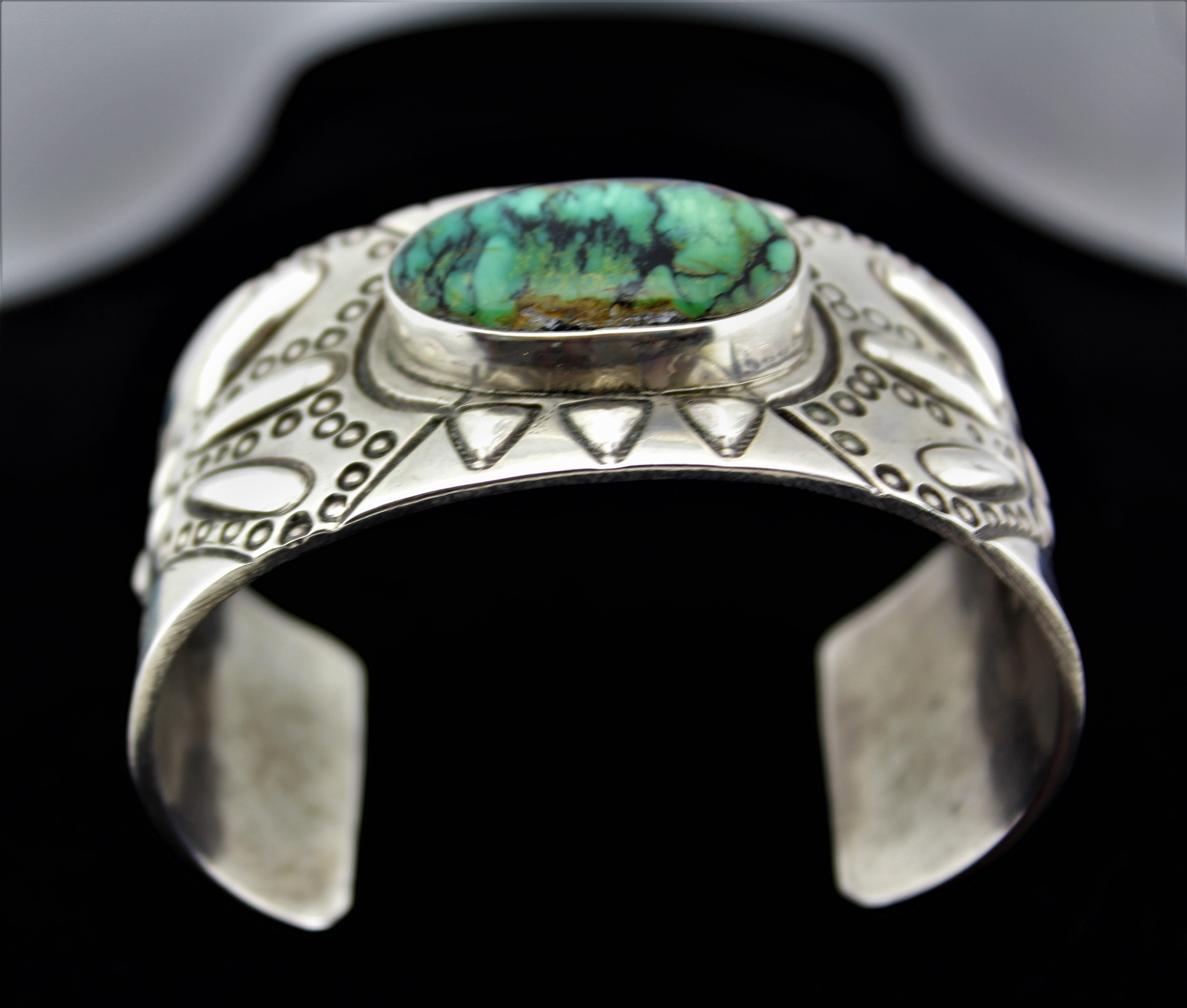 Richard Begay Sterling Silver Turquoise Bracelet