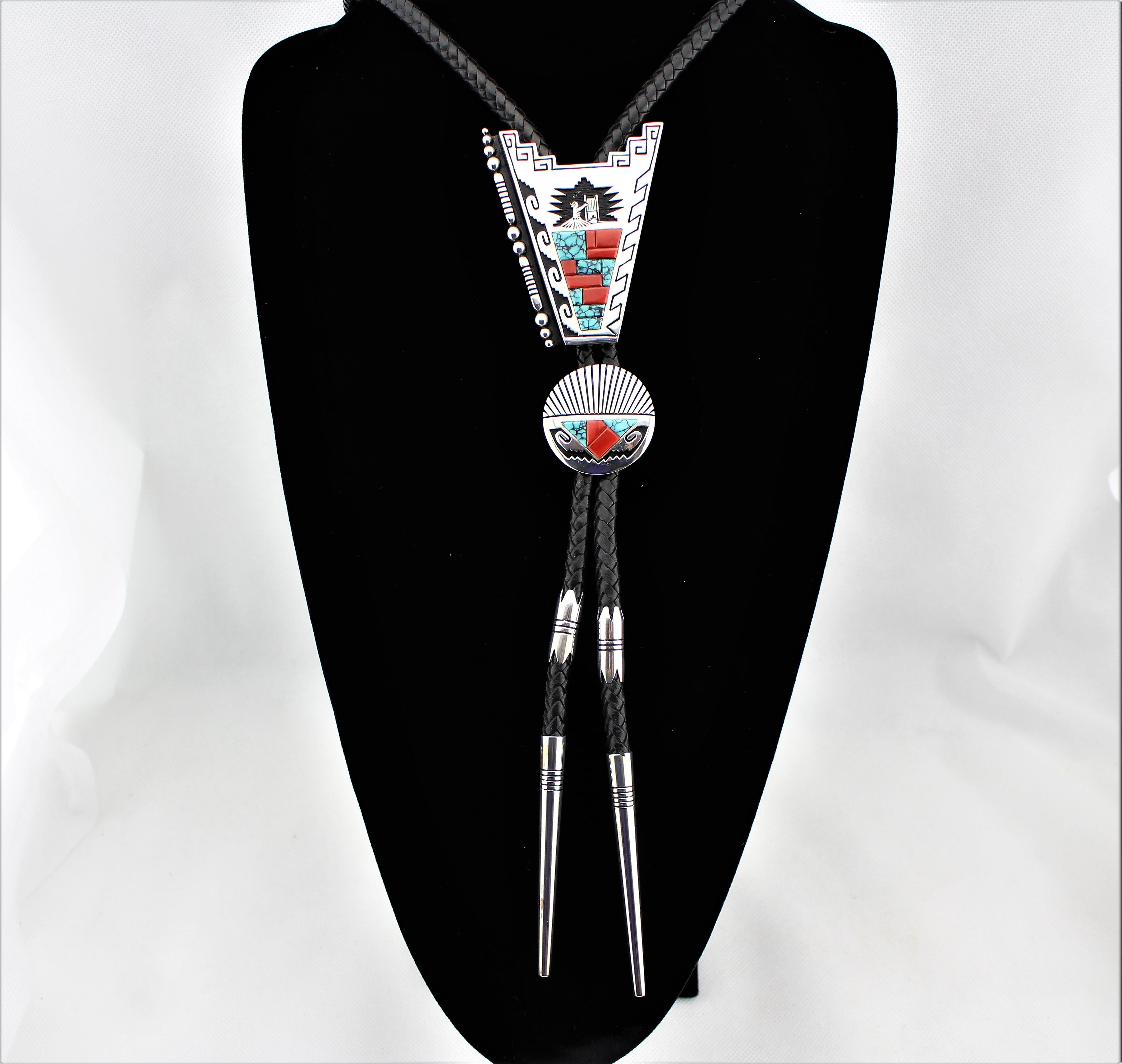Alvin and Lula Begay Double Bolo Tie