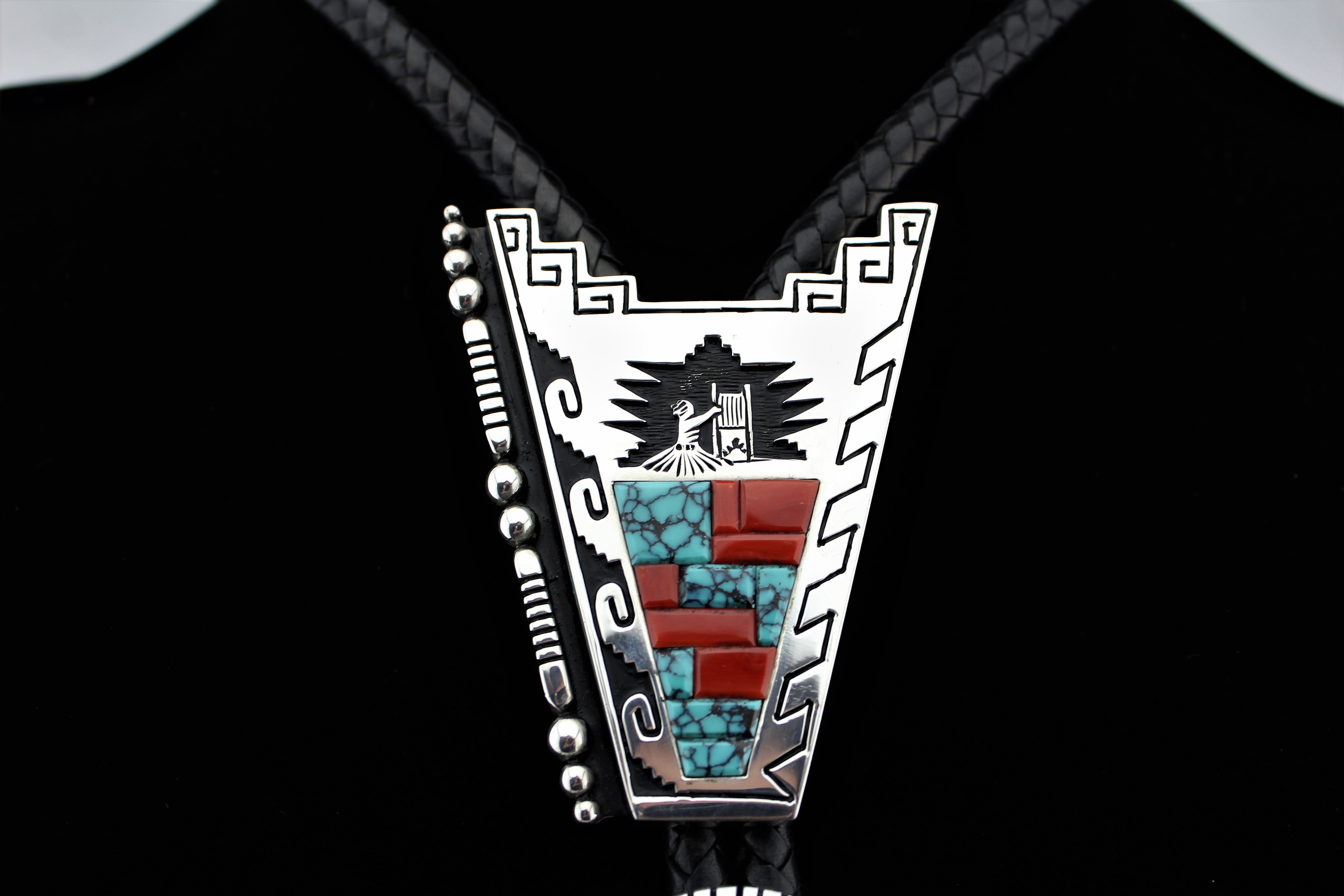 Alvin and Lula Begay Double Bolo Tie