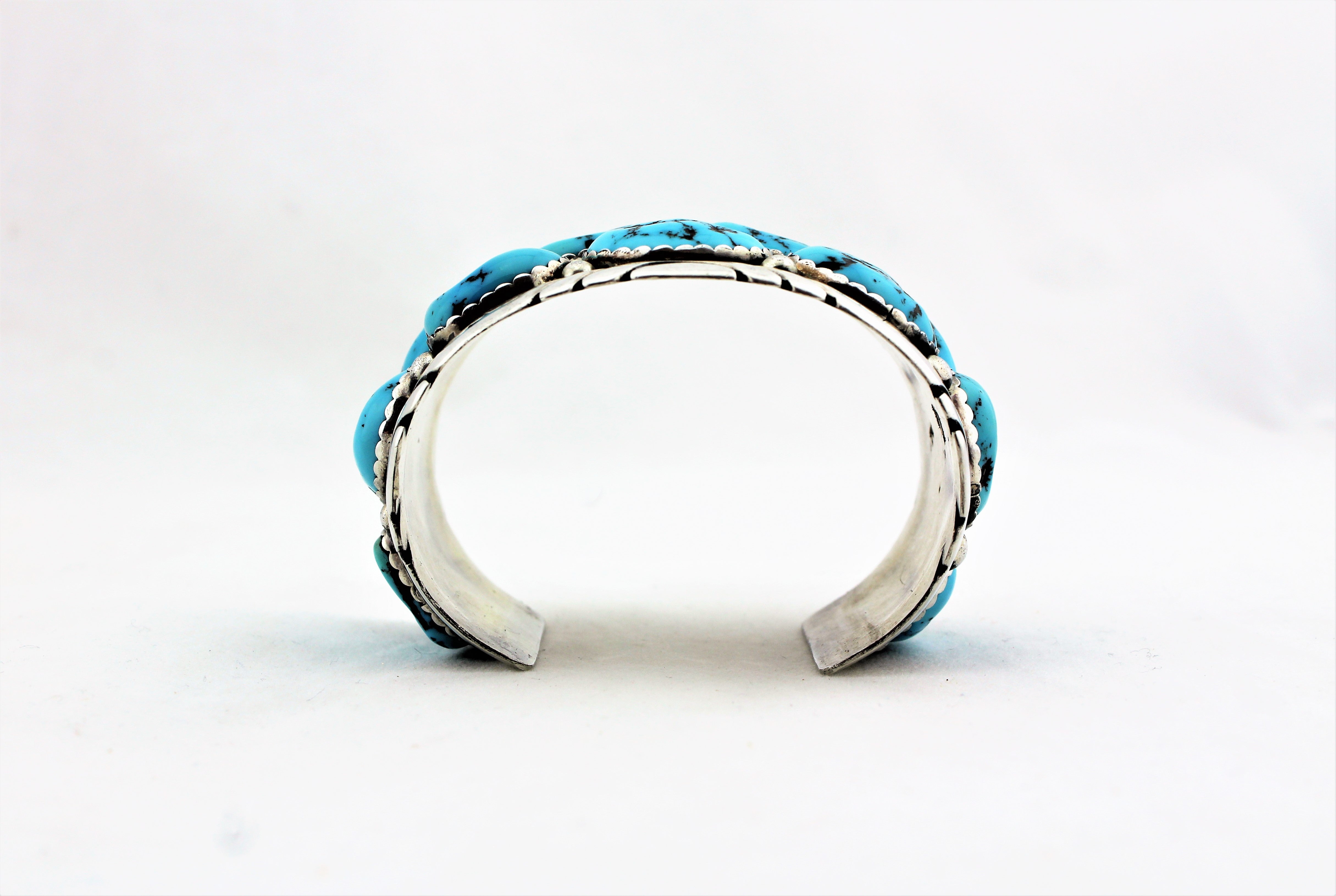 Sterling Silver  Turquoise Nuggets Bracelet