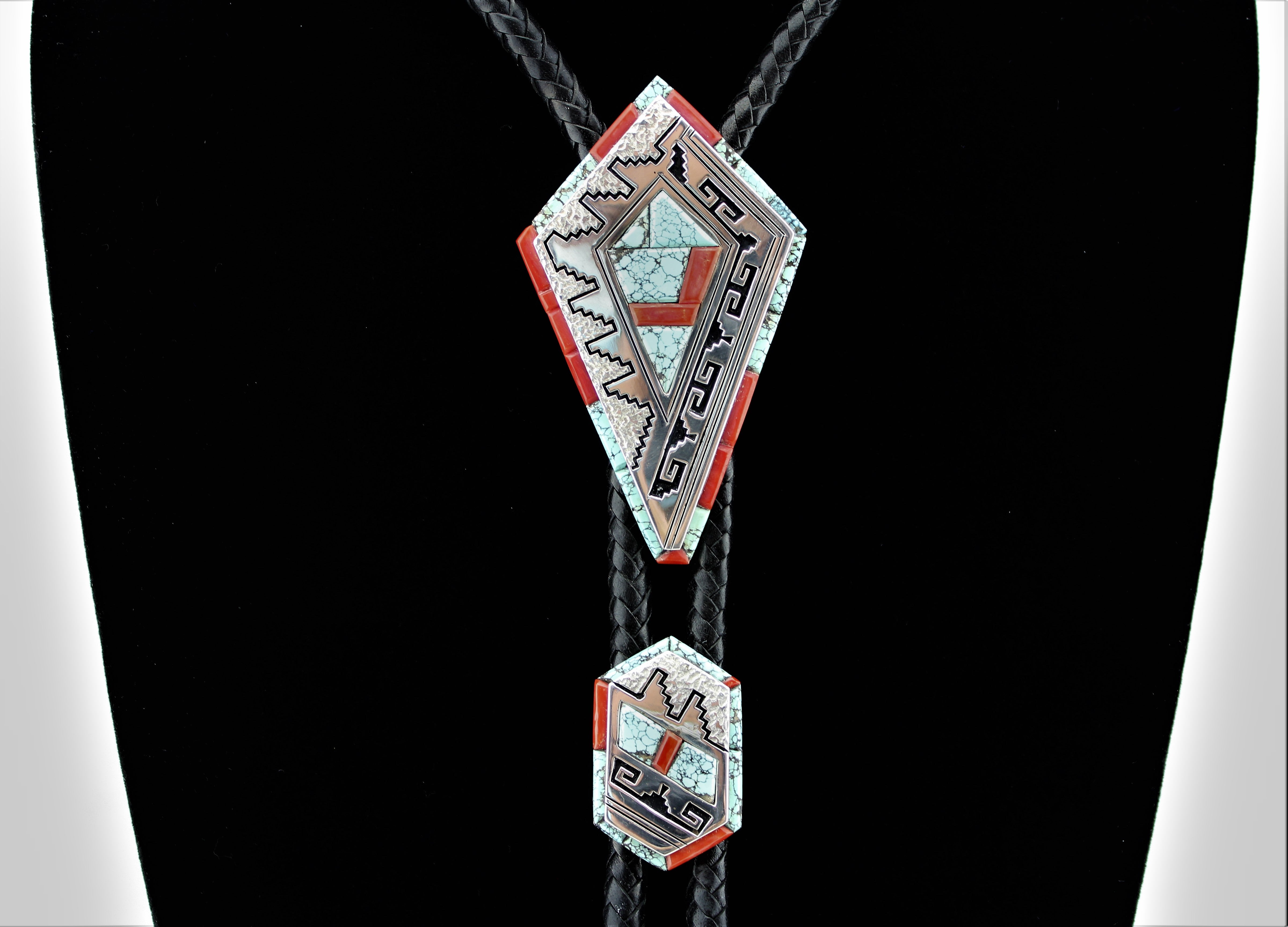 Alvin and Lula Begay Bolo Tie Buckle Set
