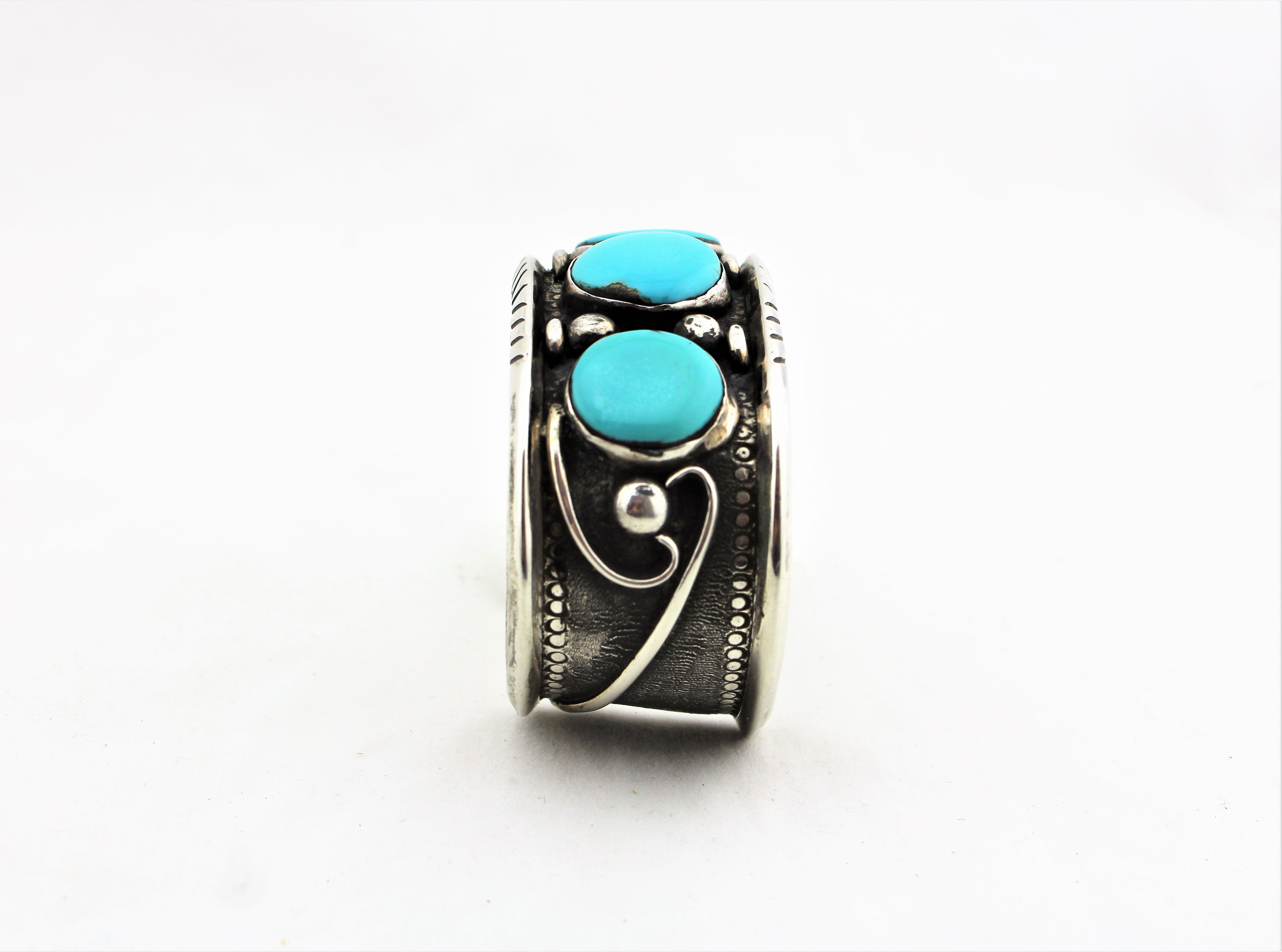 Sterling Silver Turquoise Bracelet