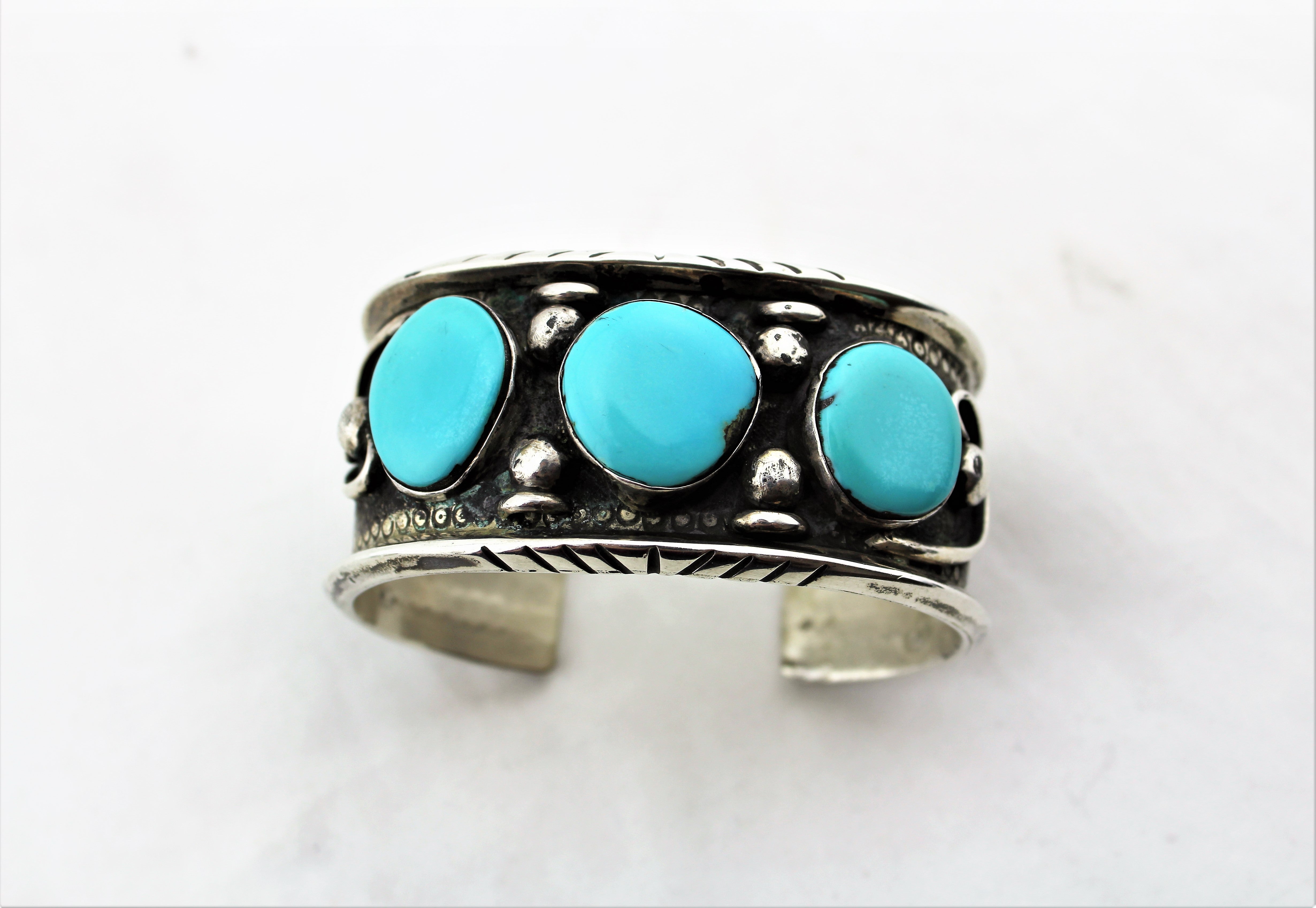Sterling Silver Turquoise Bracelet