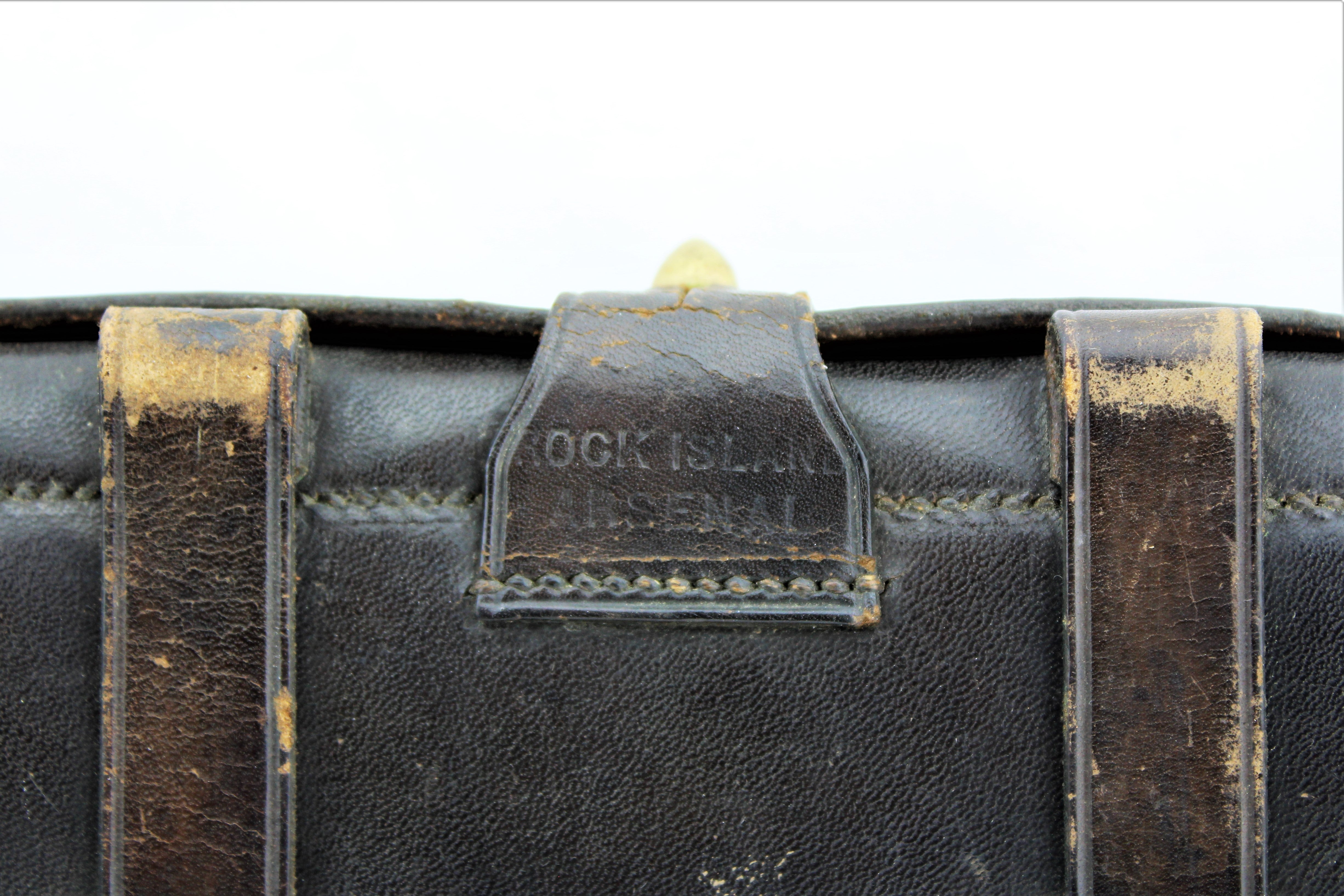 Antique Leather Bullet Case
