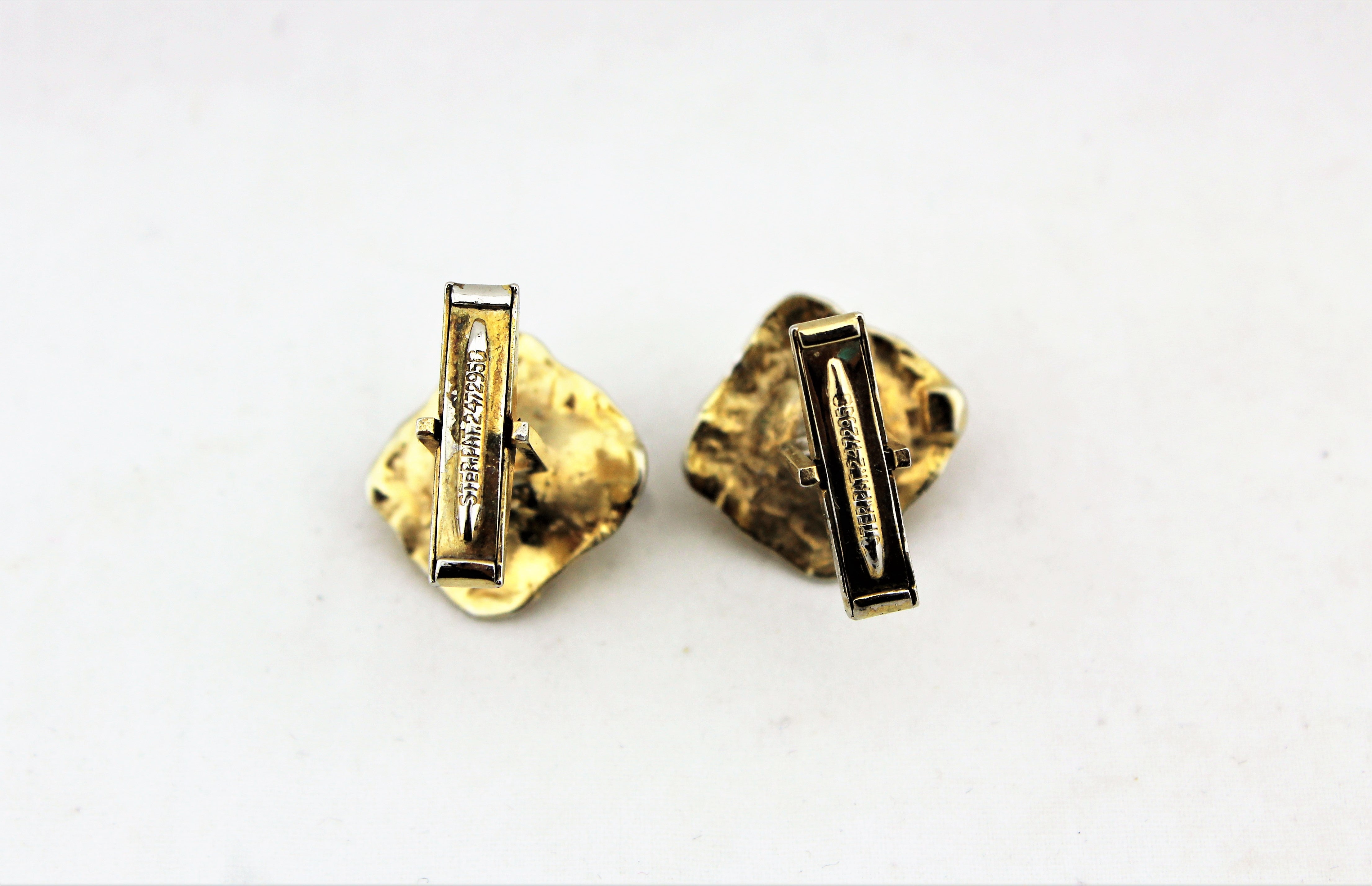 Sterling Silver and Pearl Cufflinks