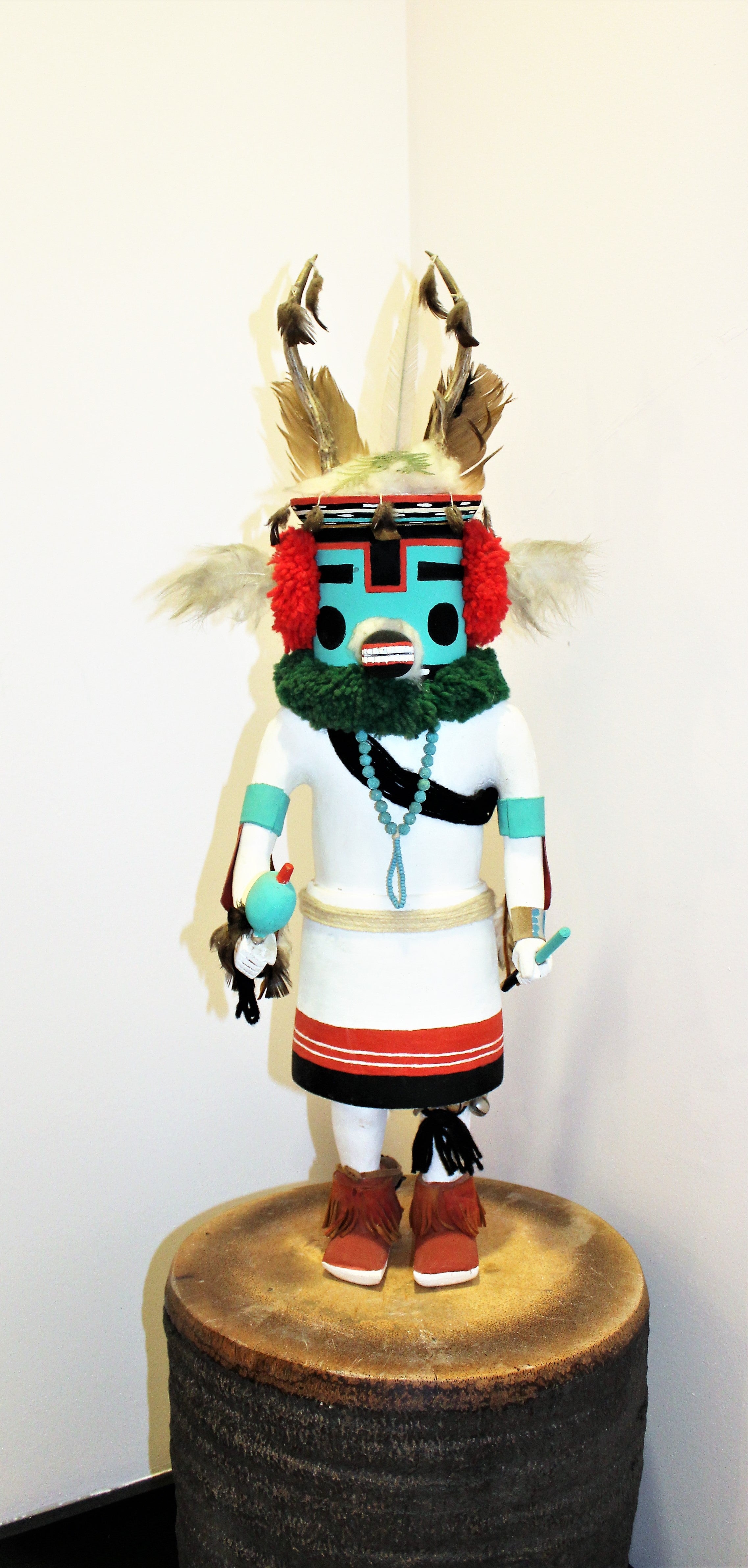 Large Deer Kachina Doll Sculpture