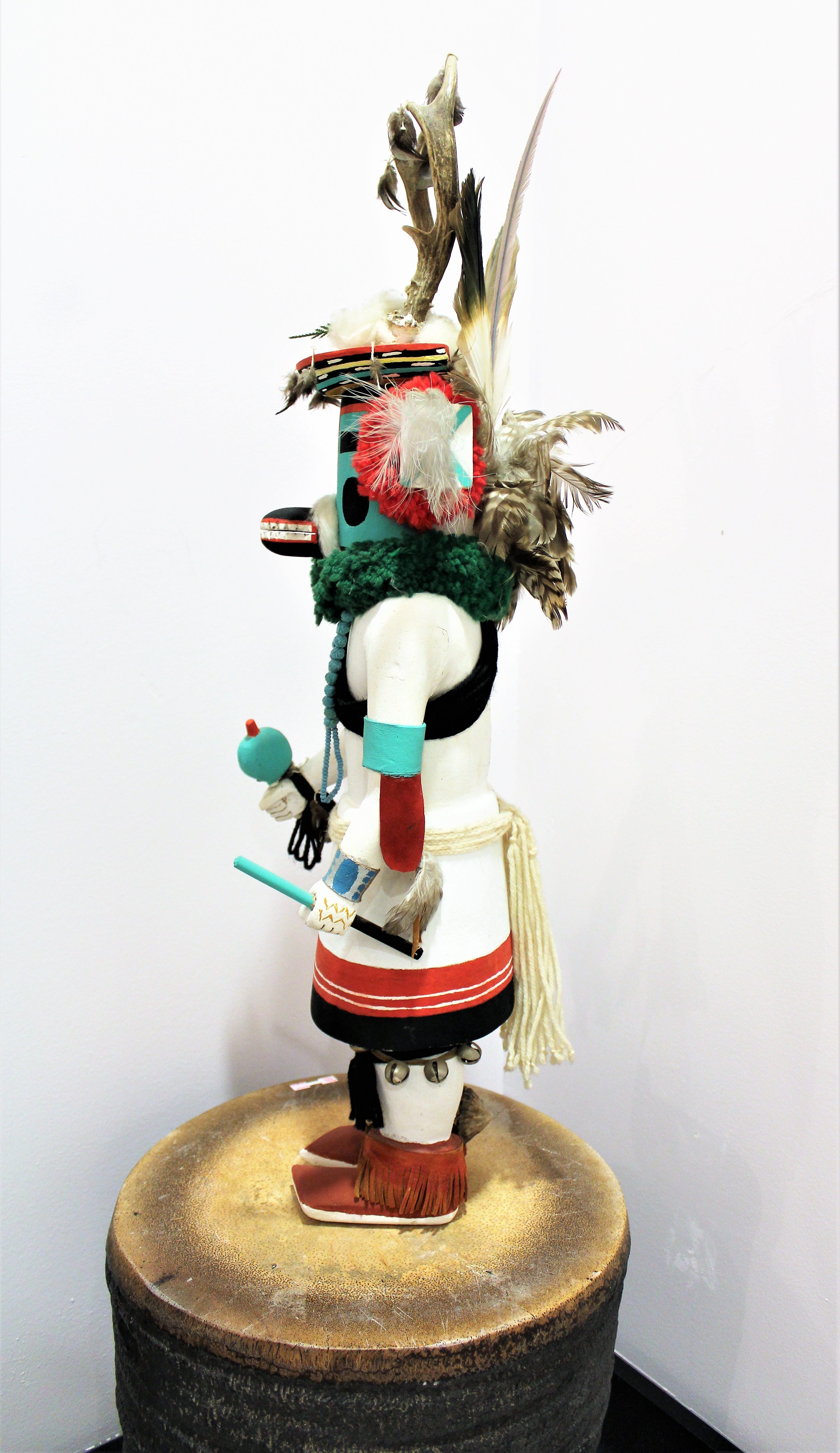 Large Deer Kachina Doll Sculpture