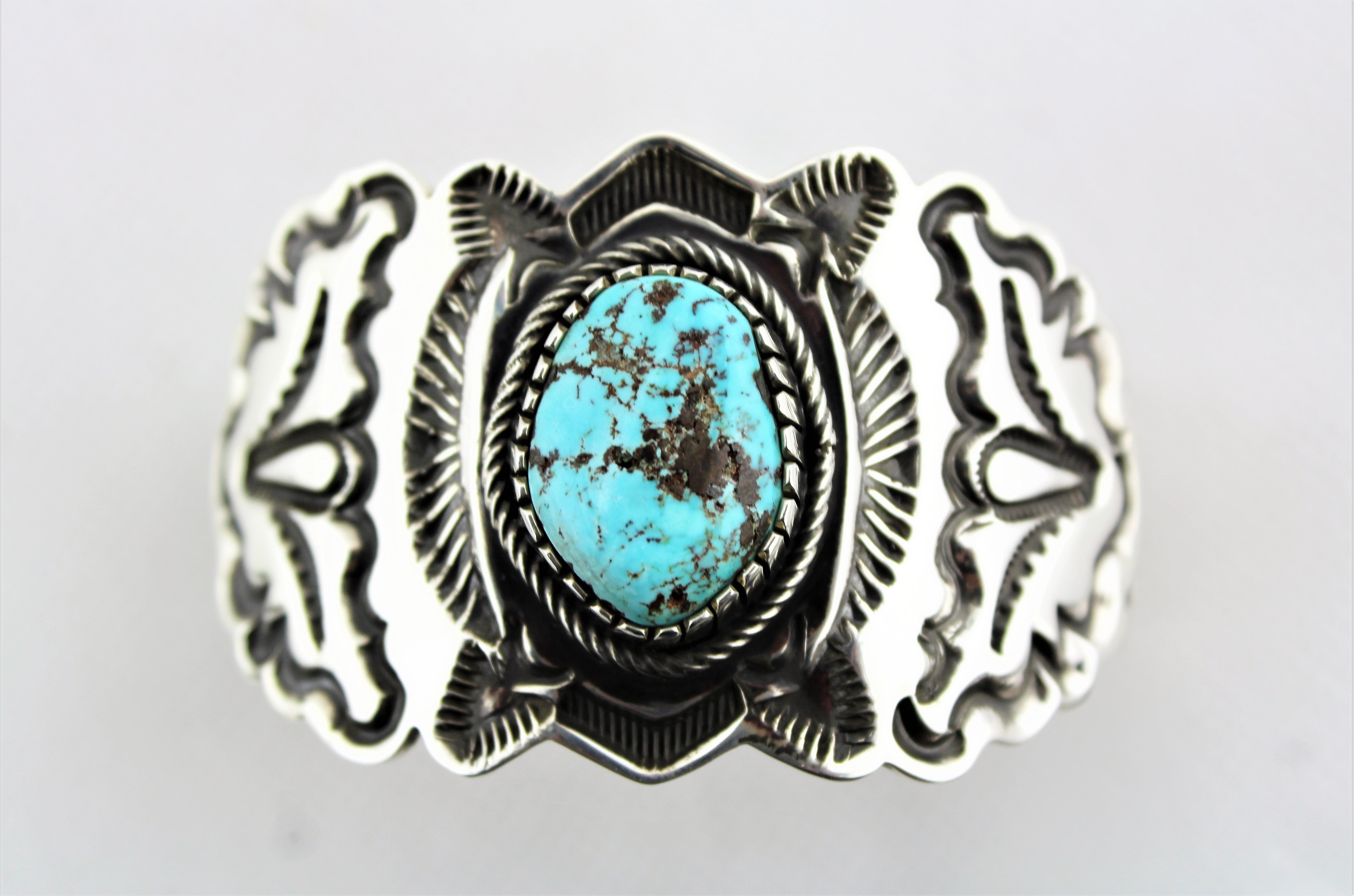 Tommy Jackson Sterling Godber Turquoise Bracelet