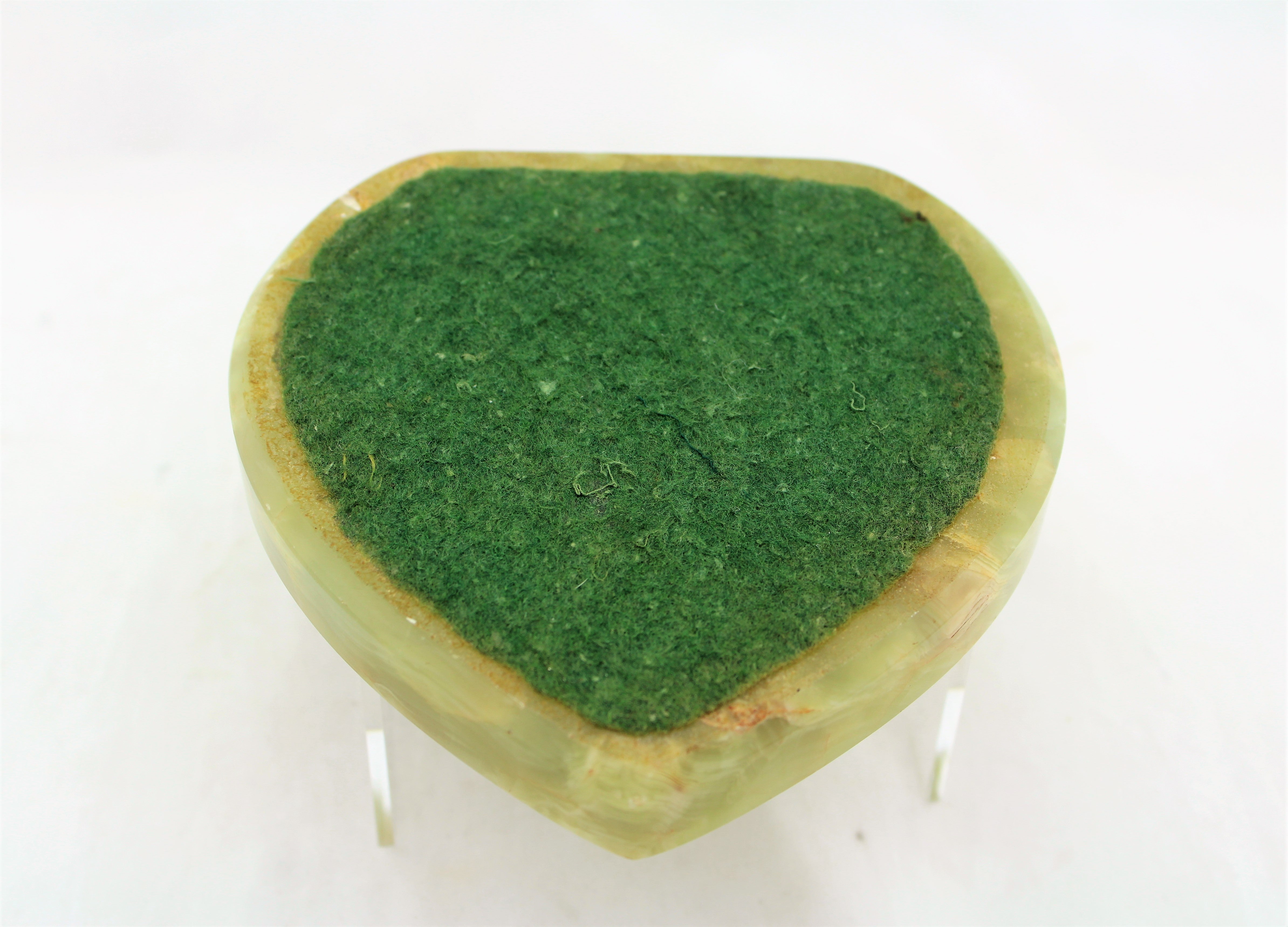 Green Onyx and Bronze Scotty Tray