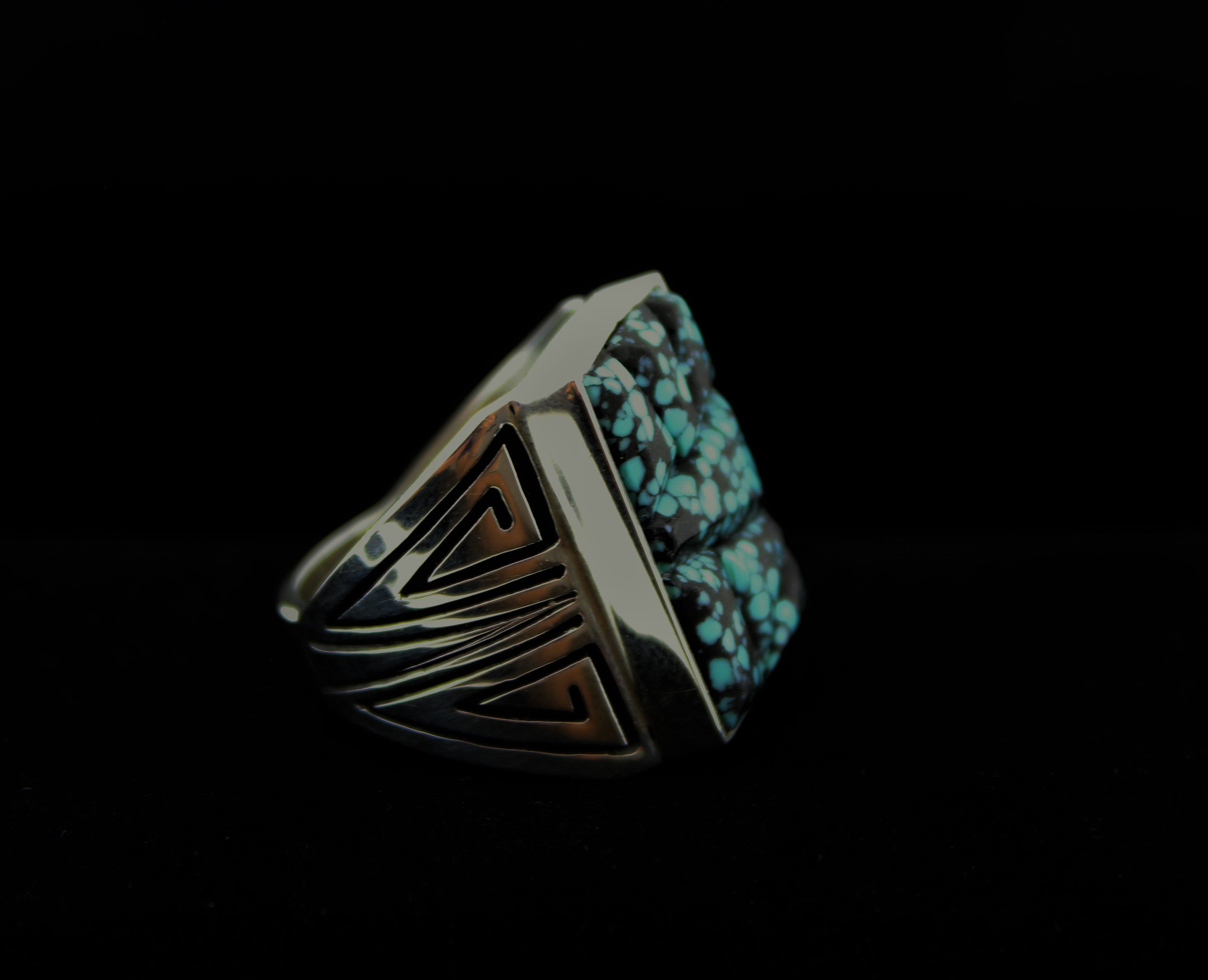 Sterling Silver Turquoise Man's Ring