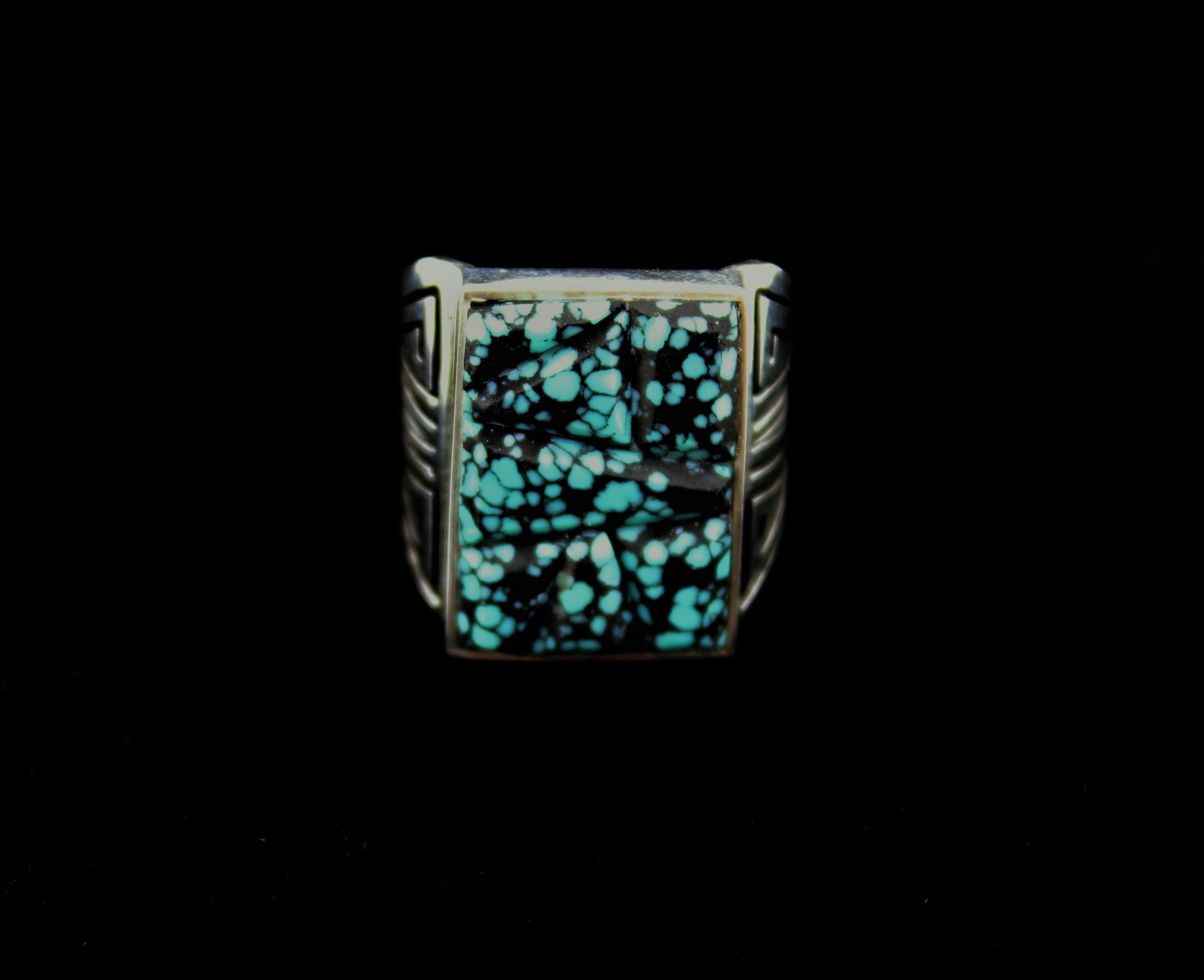 Sterling Silver Turquoise Man's Ring
