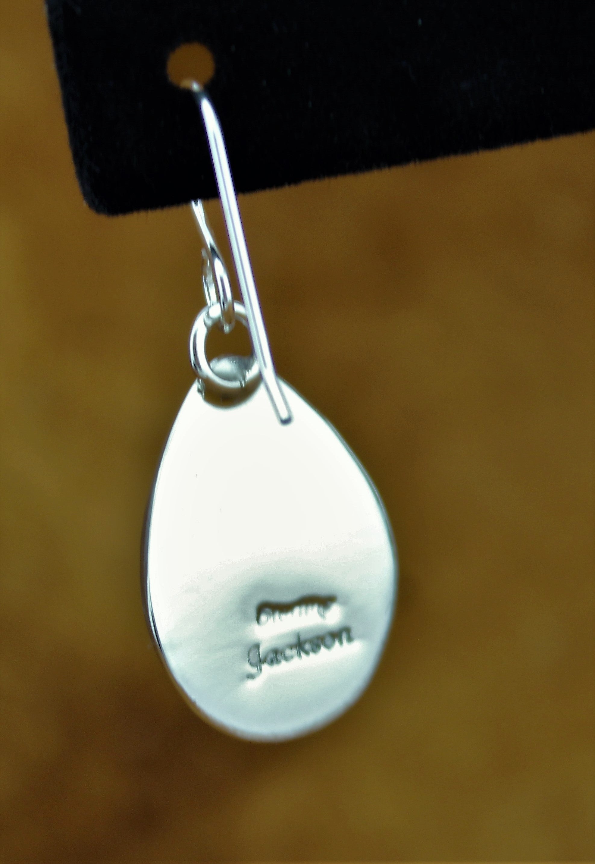 Marita Jackson Sterling Lapis Earrings