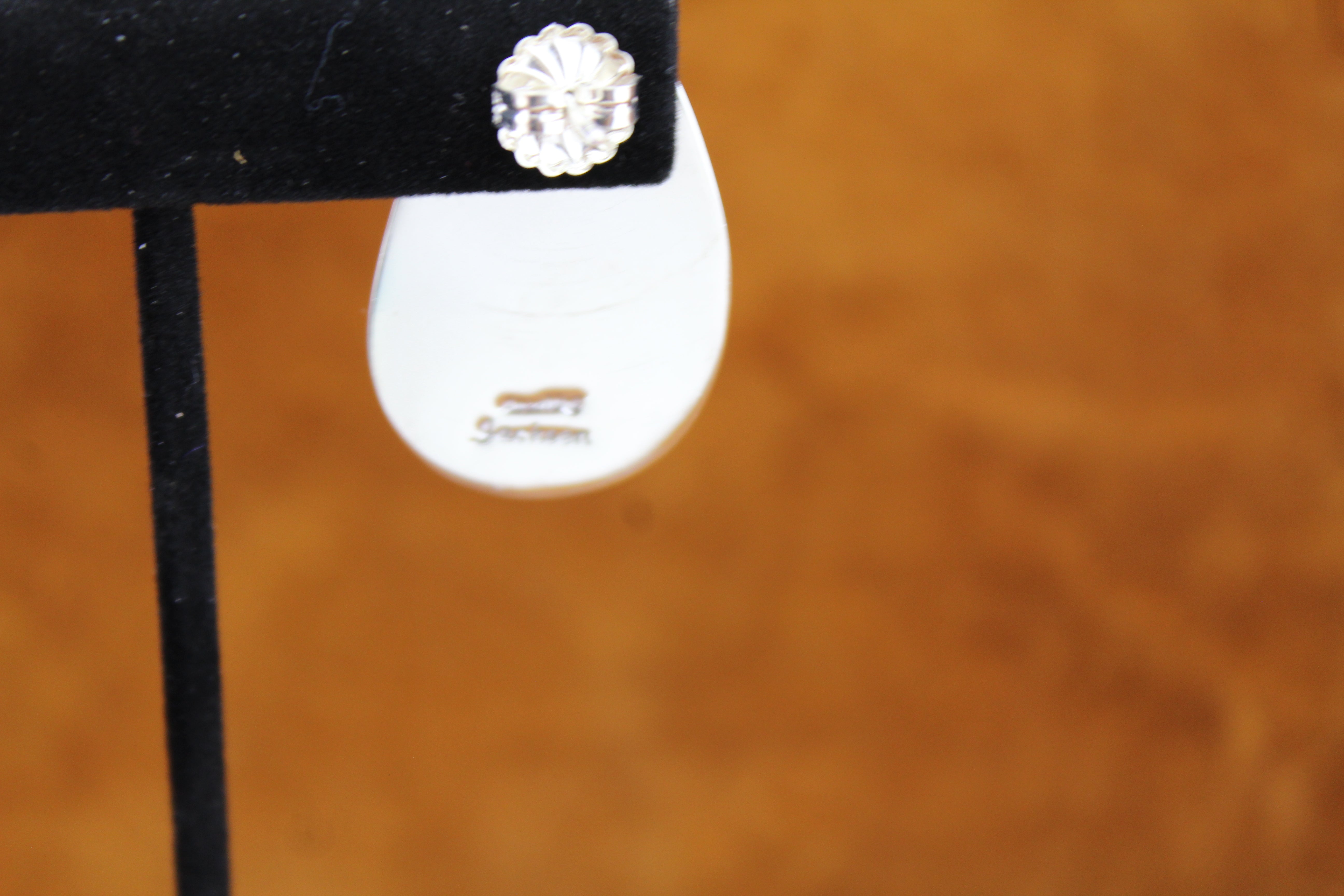 Marita Jackson Sterling Bumblee Jasper Earrings