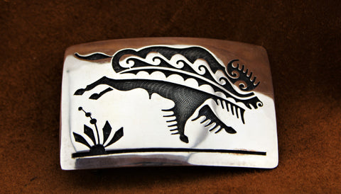 Michael Sockyma Sr. Sterling Buffalo Buckle