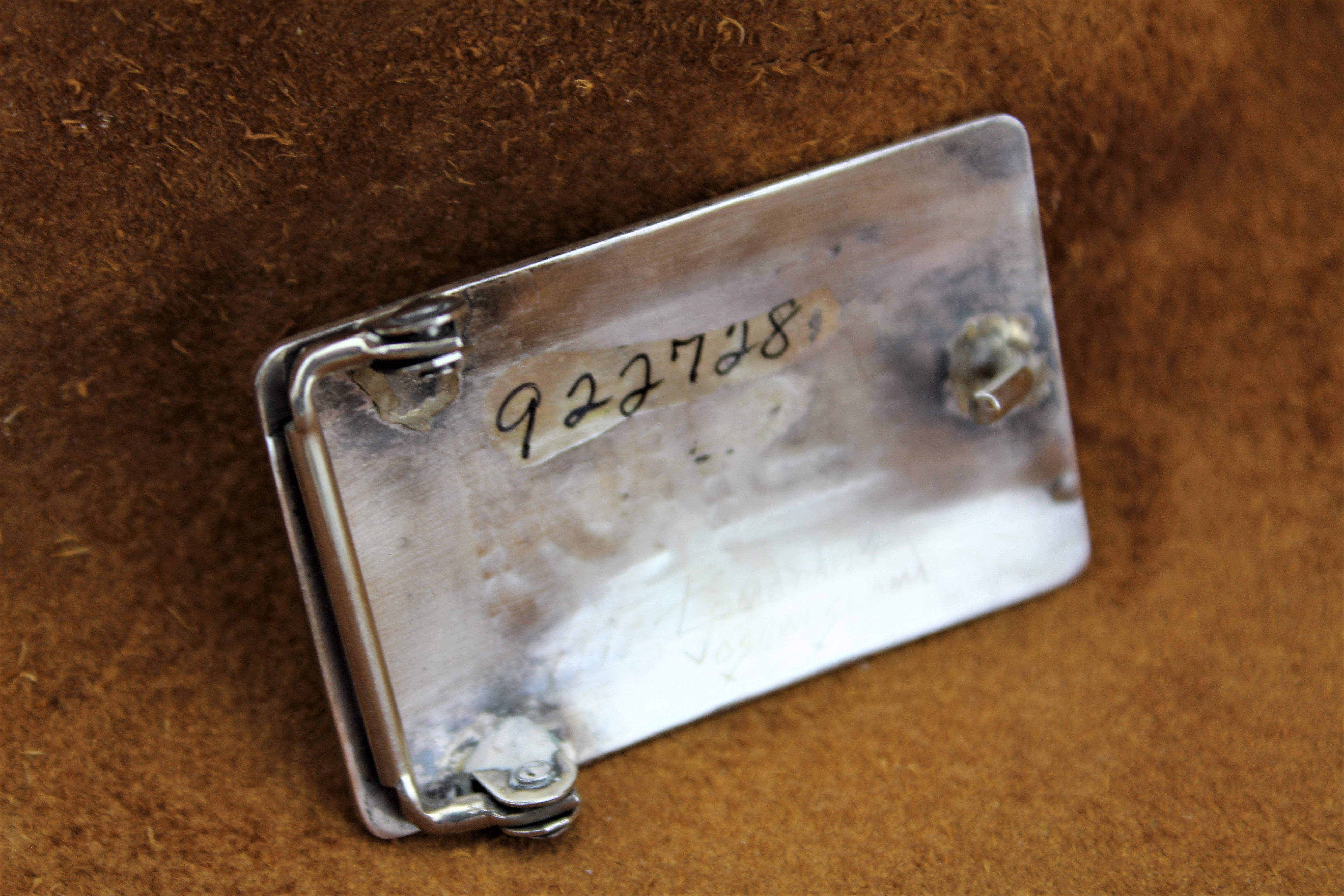 Robert Lomadapki Hopi Overlay Buckle