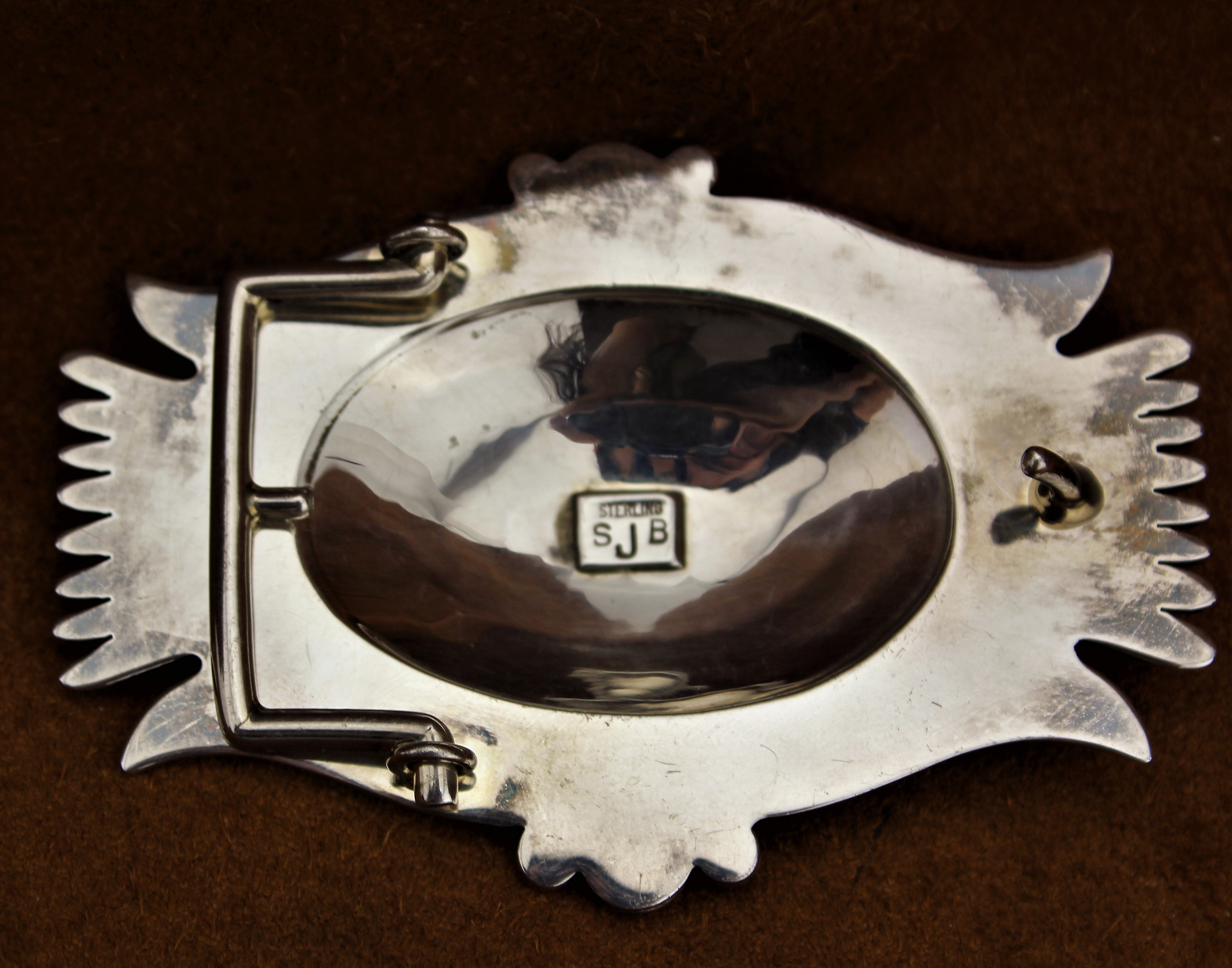 Steven Begay Sterling Silver Buckle