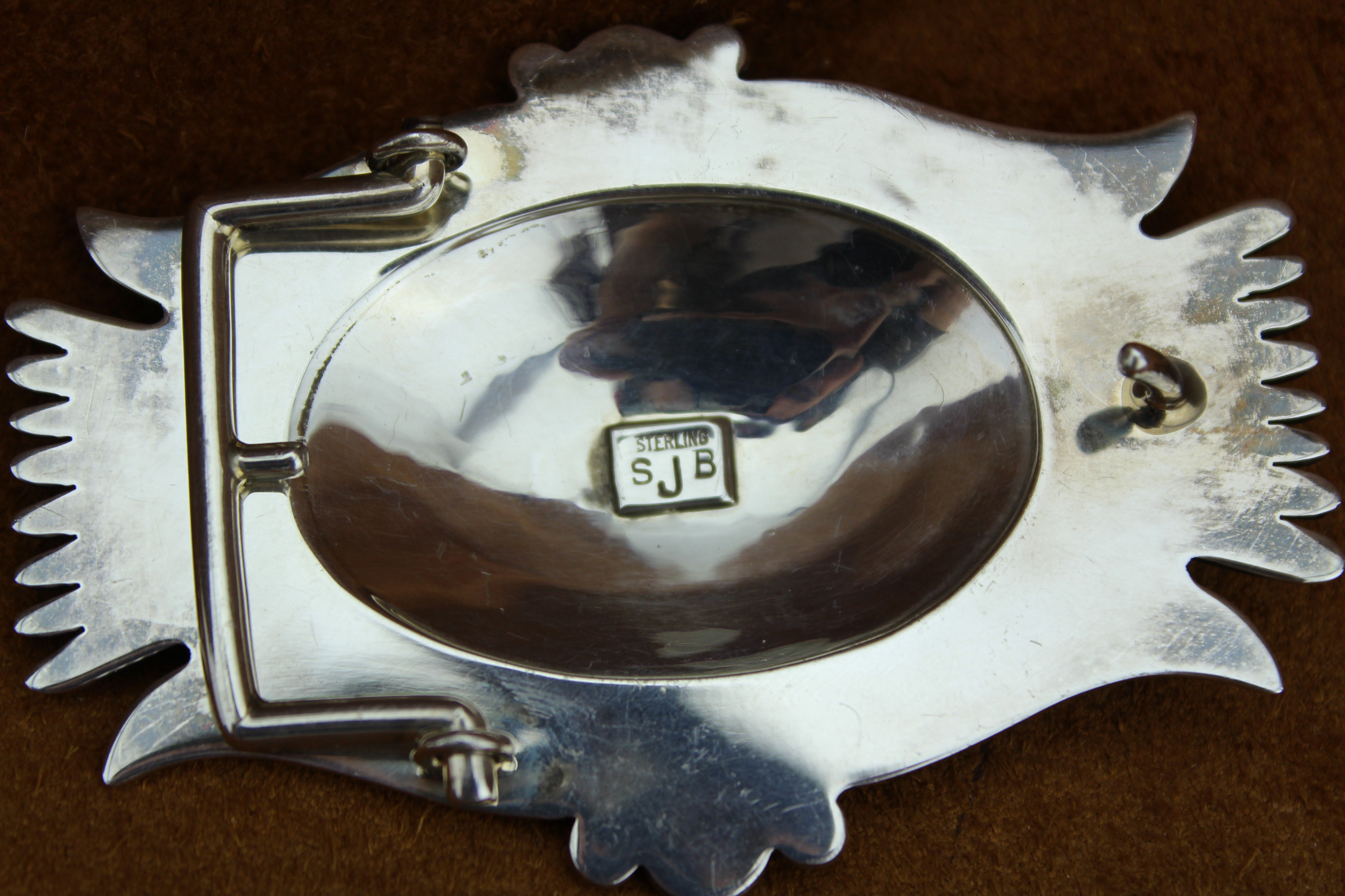 Steven Begay Sterling Silver Buckle